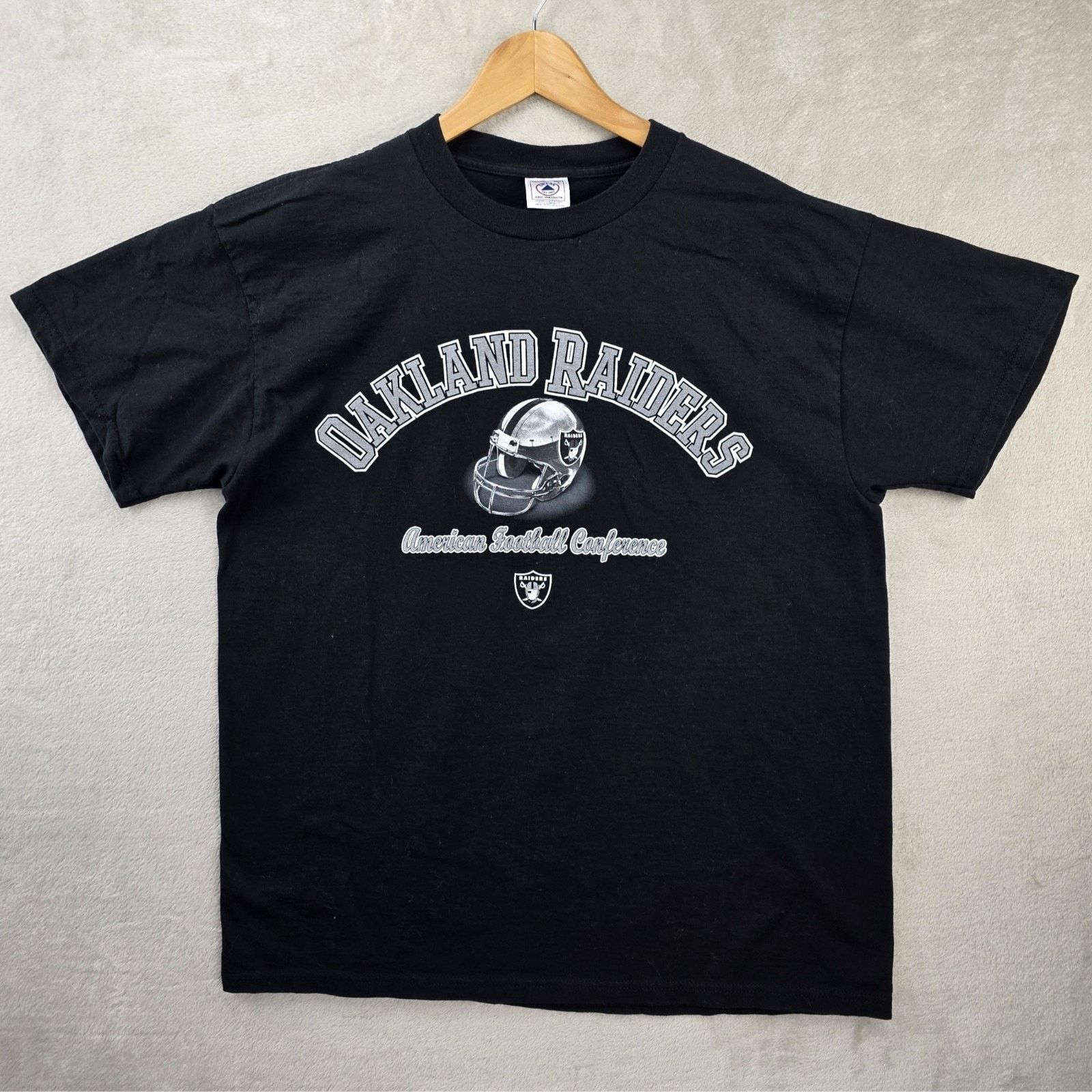 Delta Vintage Oakland Raiders Shirt Mens Large Black 90s Las Vegas Size US L / EU 52-54 / 3 - 1 Thumbnail