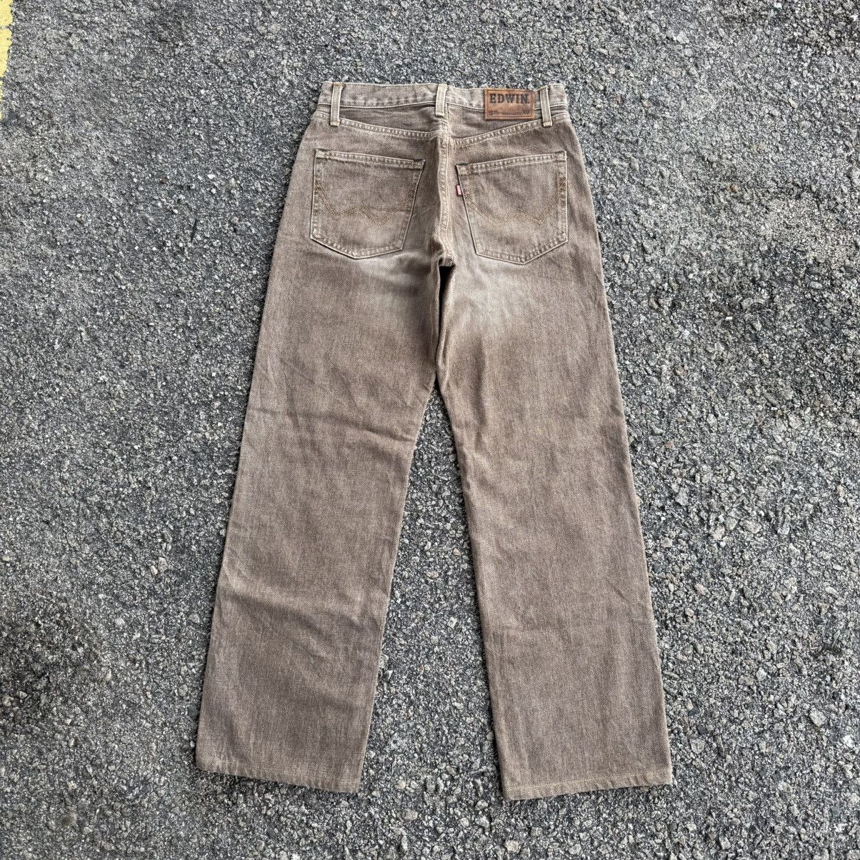 Edwin × Jean × Vintage VINTAGE EDWIN BROWN FADED JEAN DENIM PANTS Size US 30 / EU 46 - 2 Thumbnail