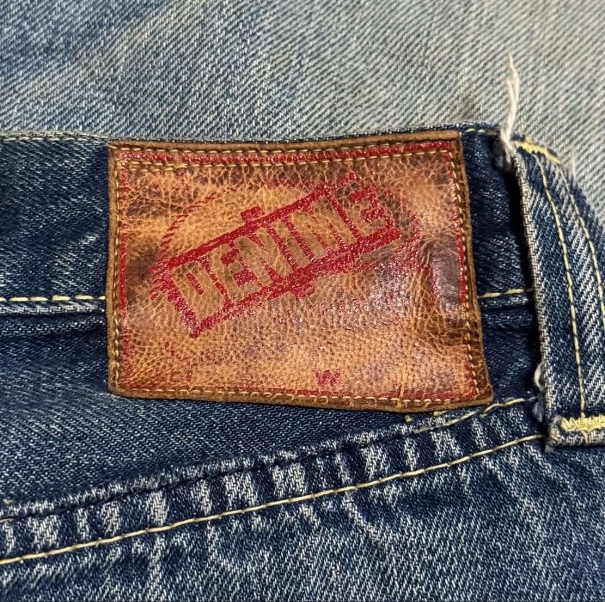 Other Denime Japanese Brand Distressed Selvedge Jeans Size US 33 - 8 Thumbnail