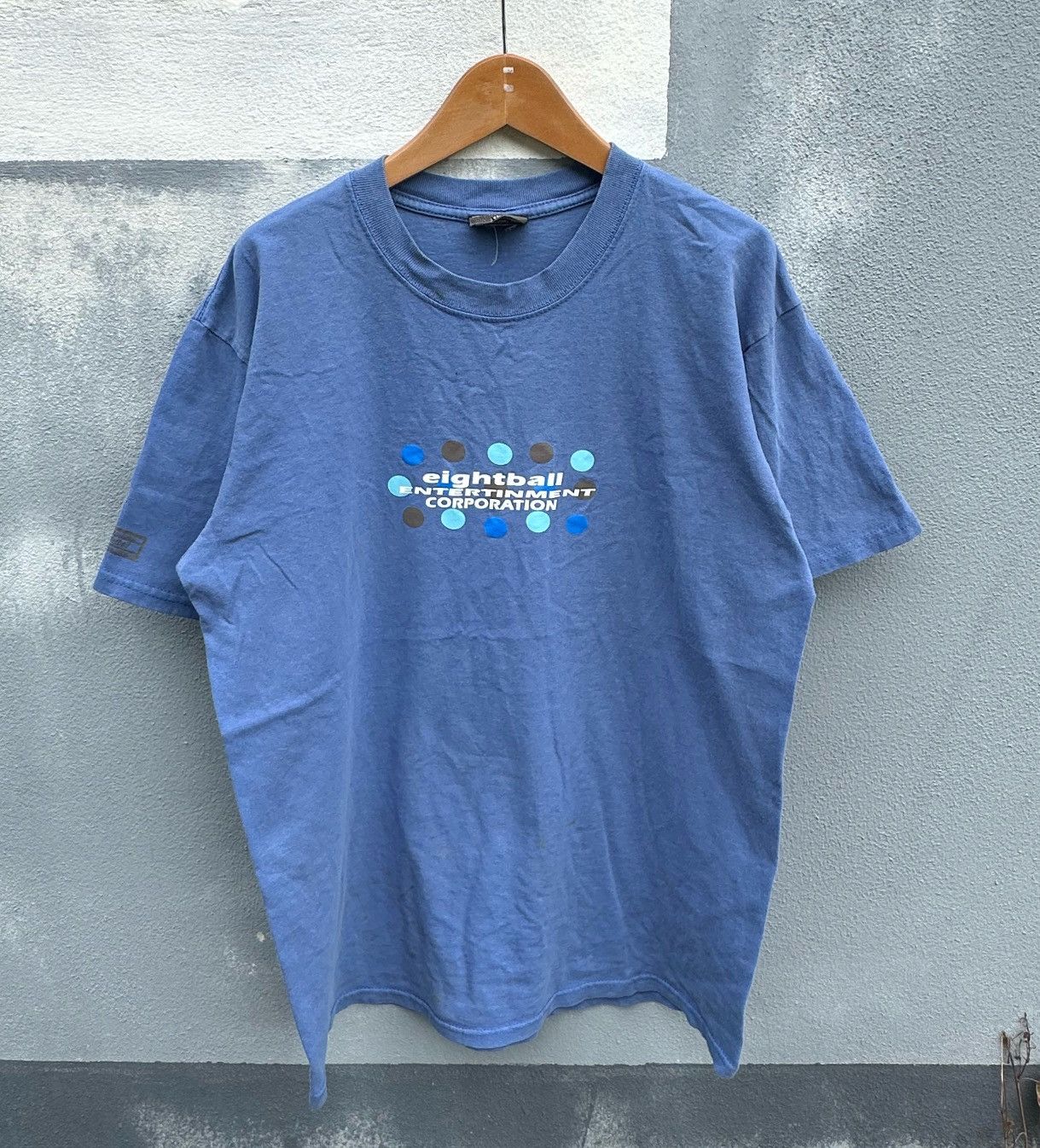 Vintage Vintage 90s Eightball entertinment corporation blue tee L Size US L / EU 52-54 / 3 - 1 Thumbnail