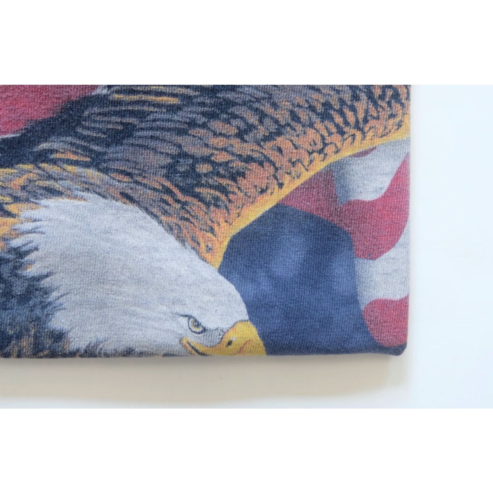 The Mountain VINTAGE The Mountain VTG 90s RETRO EAGLE AMERICAN USA FLAG TIE DYE AOP BLUE T SHIRT XL Mens Size US XL / EU 56 / 4 - 4 Thumbnail