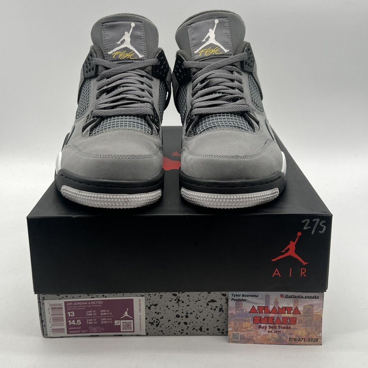 Jordan Brand Air Jordan 4 cool grey Size US 13 / EU 46 - 2 Thumbnail