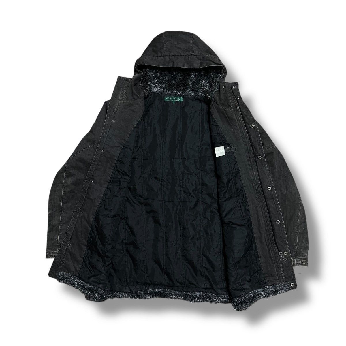 If Six Was Nine 🇯🇵 CREATE BAREFOOT SHERPA FUR HOODIE DENIM PARKA JACKET Size US XL / EU 56 / 4 - 5 Thumbnail