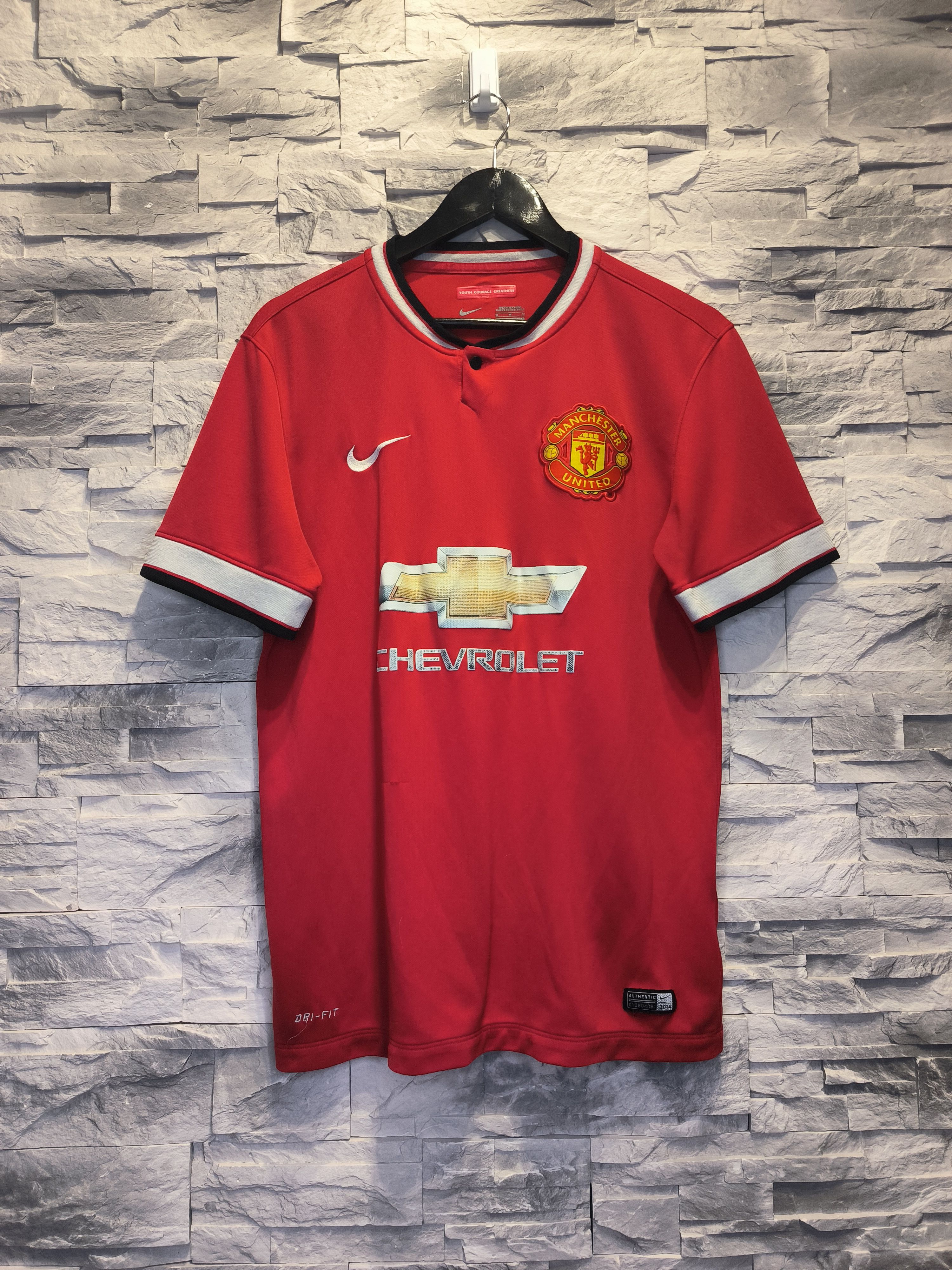 Nike Nike Manchester United Jersey Shirt 2014/2015 Football Size US M / EU 48-50 / 2 - 1 Thumbnail
