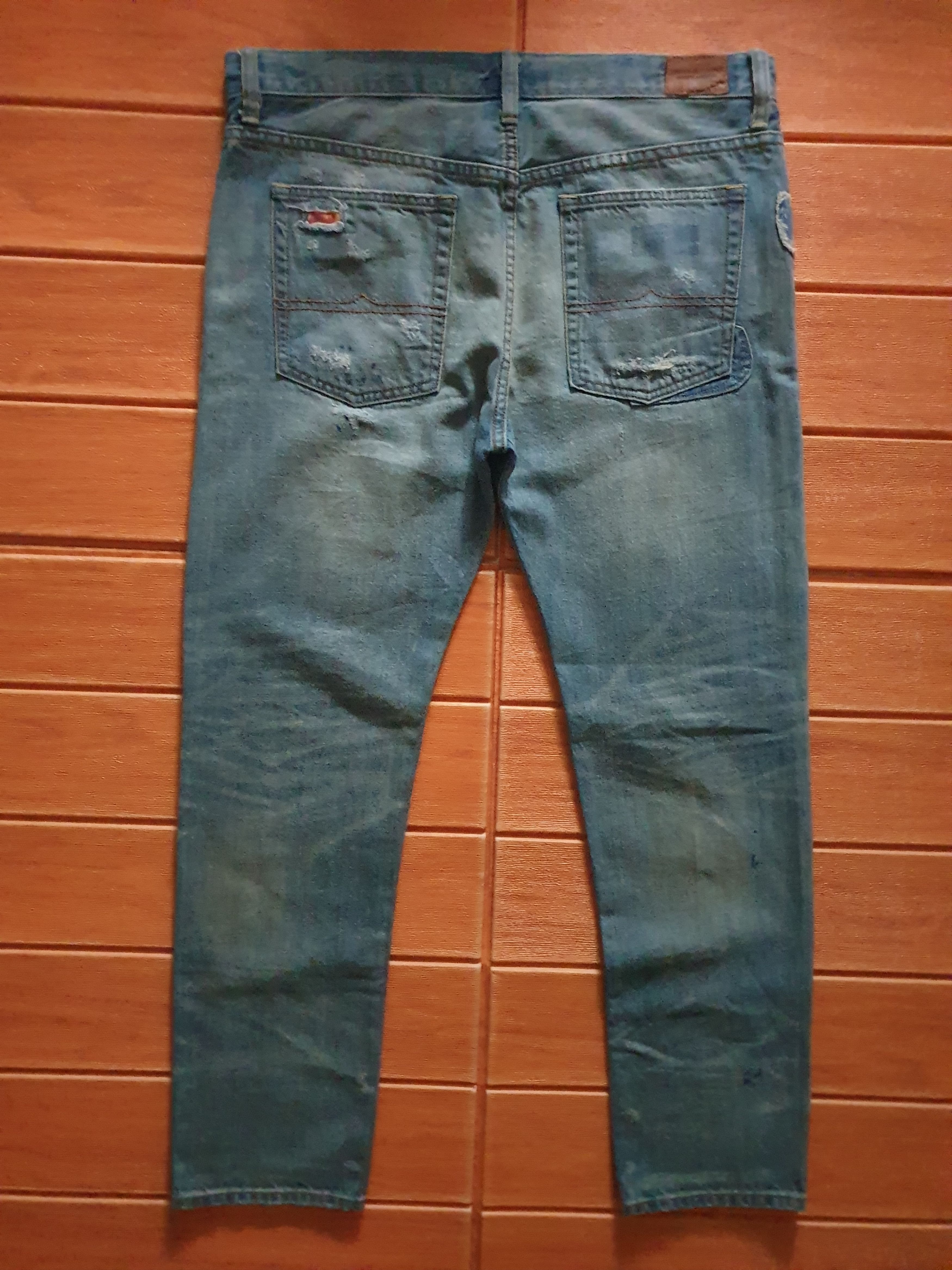 Polo Ralph Lauren Polo Ralph Lauren patchwork Japanese style denim pant Size US 34 / EU 50 - 9 Thumbnail