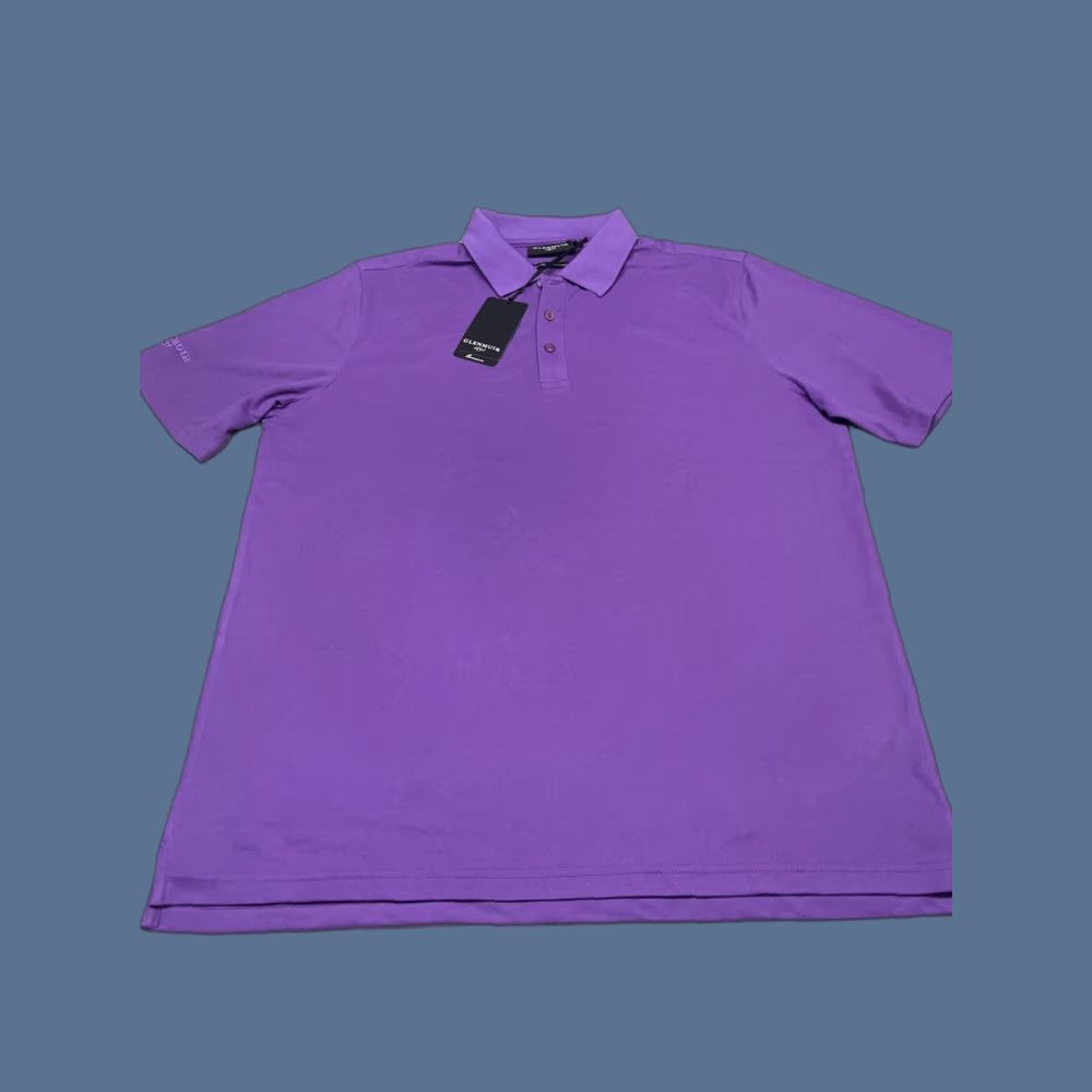 Vintage Glenmuir 1891 Polo Shirt Golf Mens L Purple Quick Dry Short Sleeve Jersey 100% Polyester Logo Classic Size US L / EU 52-54 / 3 - 1 Thumbnail