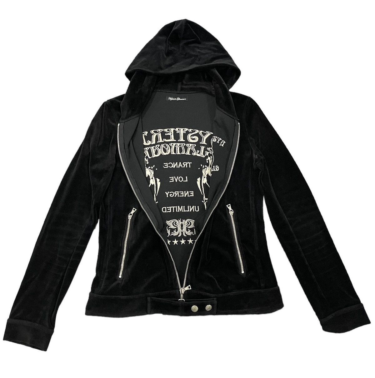 Hysteric Glamour 📌Binding Offer📌 HYSTERIC GLAMOUR VELVET HOODIE JACKET Size XS / US 0-2 / IT 36-38 - 1 Thumbnail