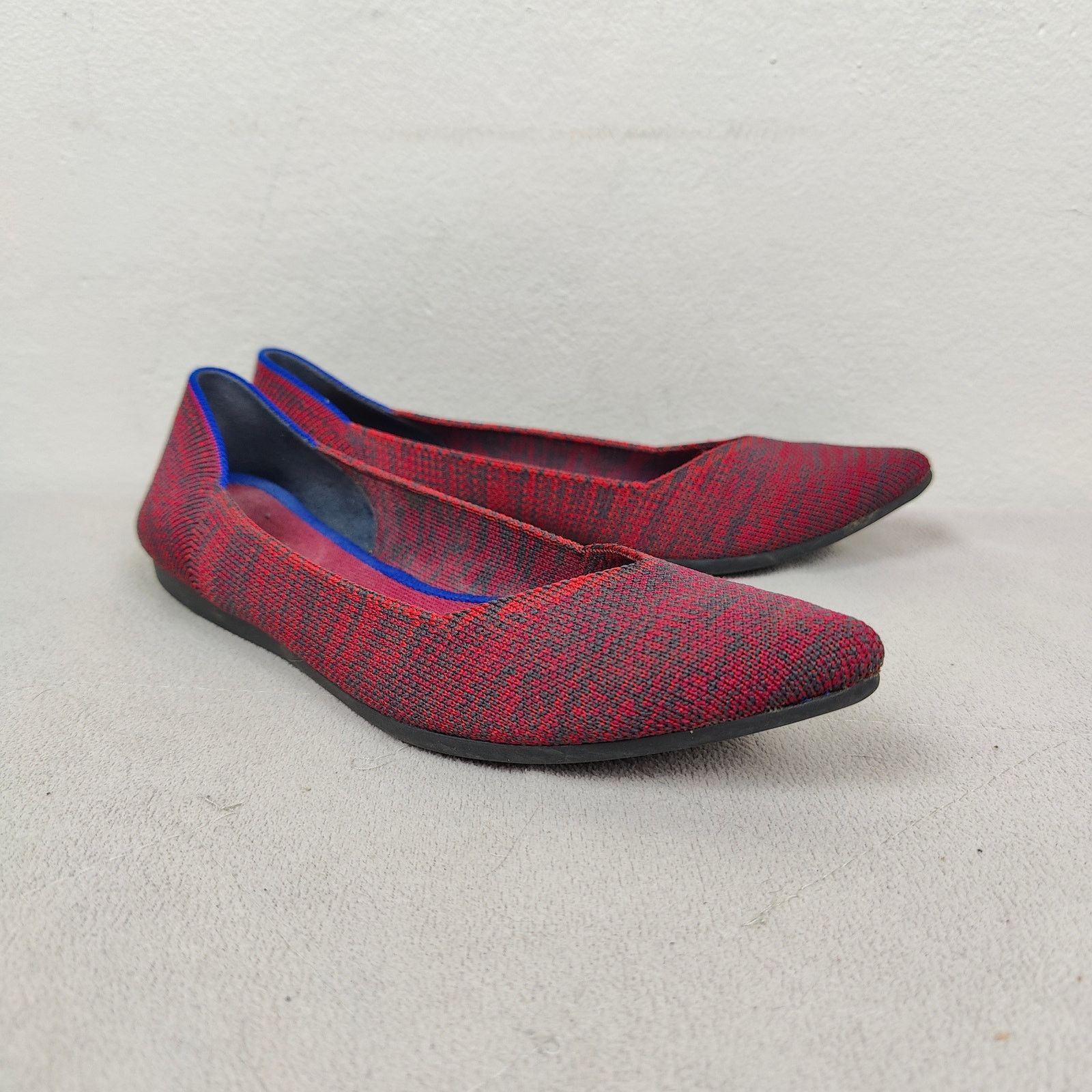 Other Rothy's The Point Flat Womens 6 Crimson Heather Red Size US 6 / IT 36 - 1 Thumbnail