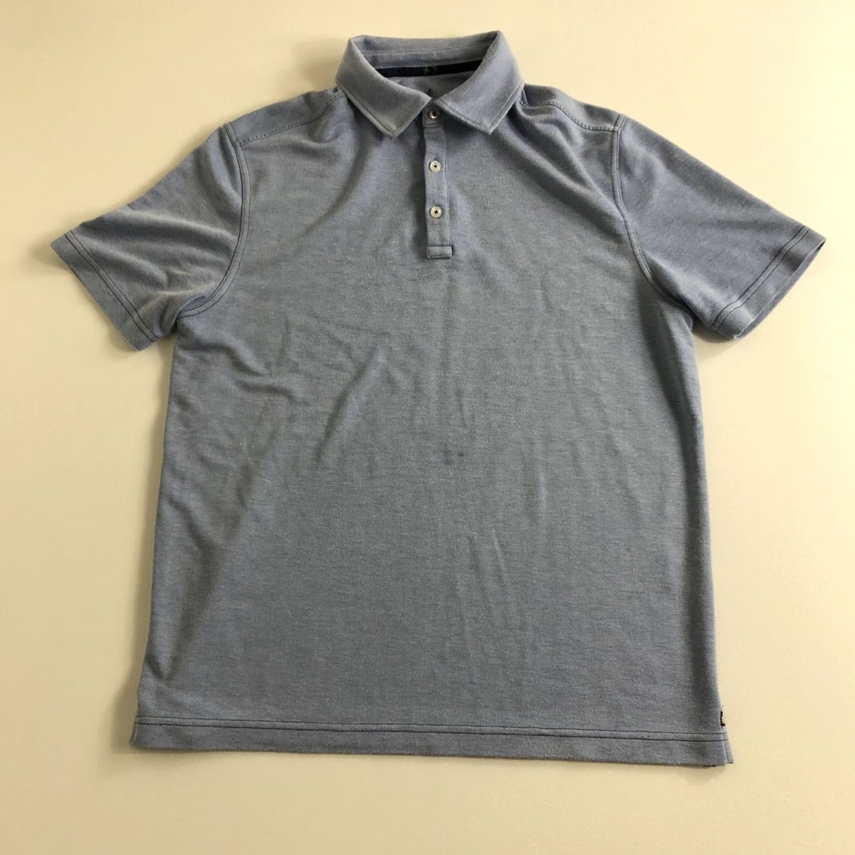 Nat Nast Nat Nast Luxury Originals Polo Shirt Men Short Sleeve Button Solid Blue M Size US M / EU 48-50 / 2 - 6 Thumbnail