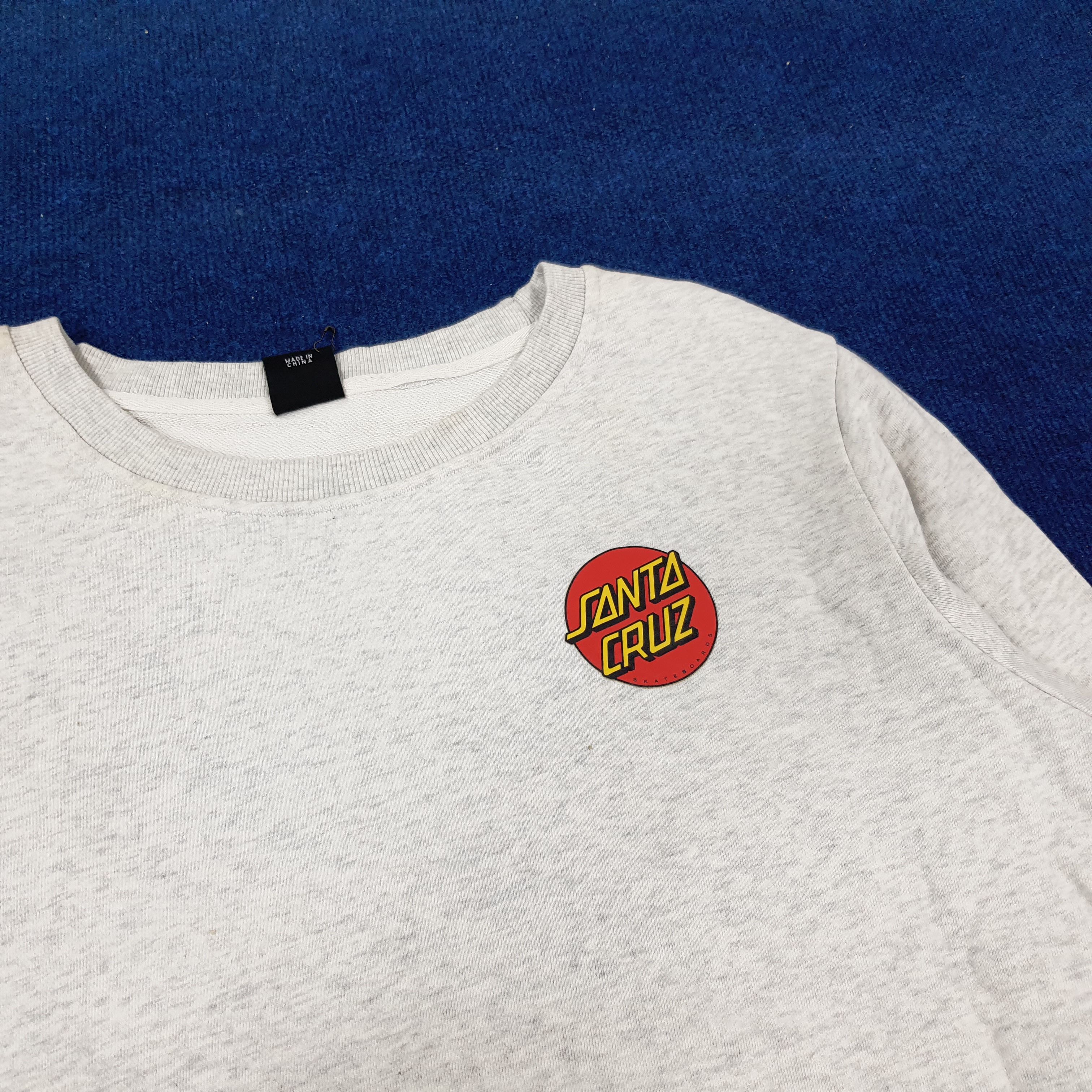 Santa Cruz Skateboards × Vintage Vintage Santa Cruz Skateboards Sweatshirt C221N15 Size US XL / EU 56 / 4 - 4 Thumbnail