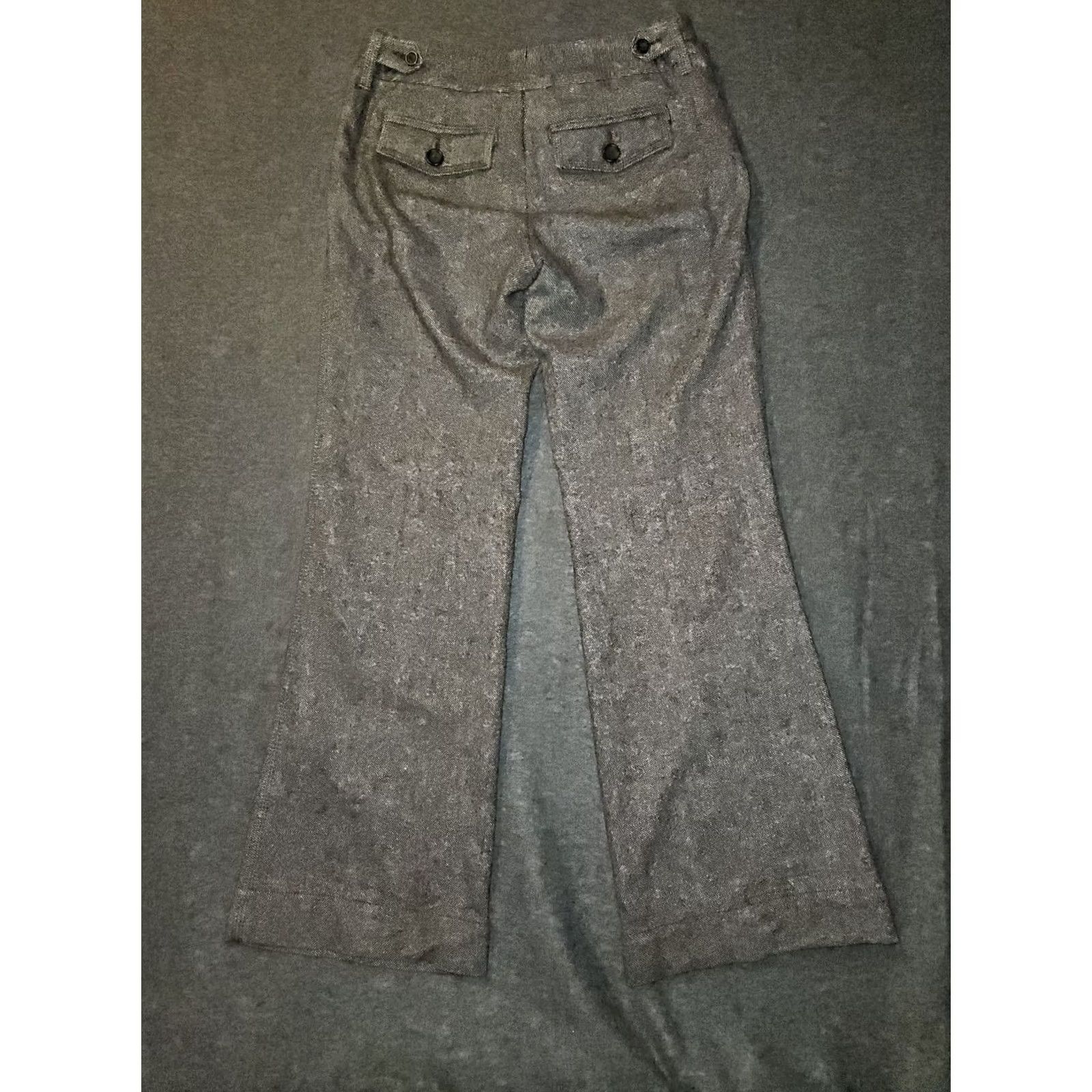 Banana Republic VINTAGE Banana Republic Brown Wool Rayon Bootcut Pants Women's 8 31.5in Inseam Pockets Flap Pockets 90s City Hipster Preppy Dress Pants Womens Size 30" / US 8 / IT 44 - 7 Thumbnail