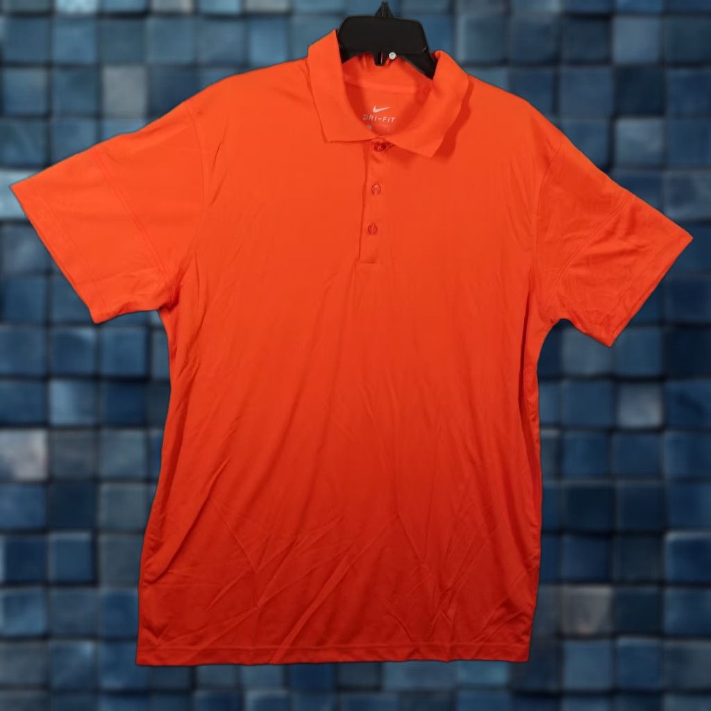 Nike Nike Dri-FIT Polo Shirt Mens Large Orange Performance Golf Athletic 945841-810 Size US L / EU 52-54 / 3 - 1 Thumbnail