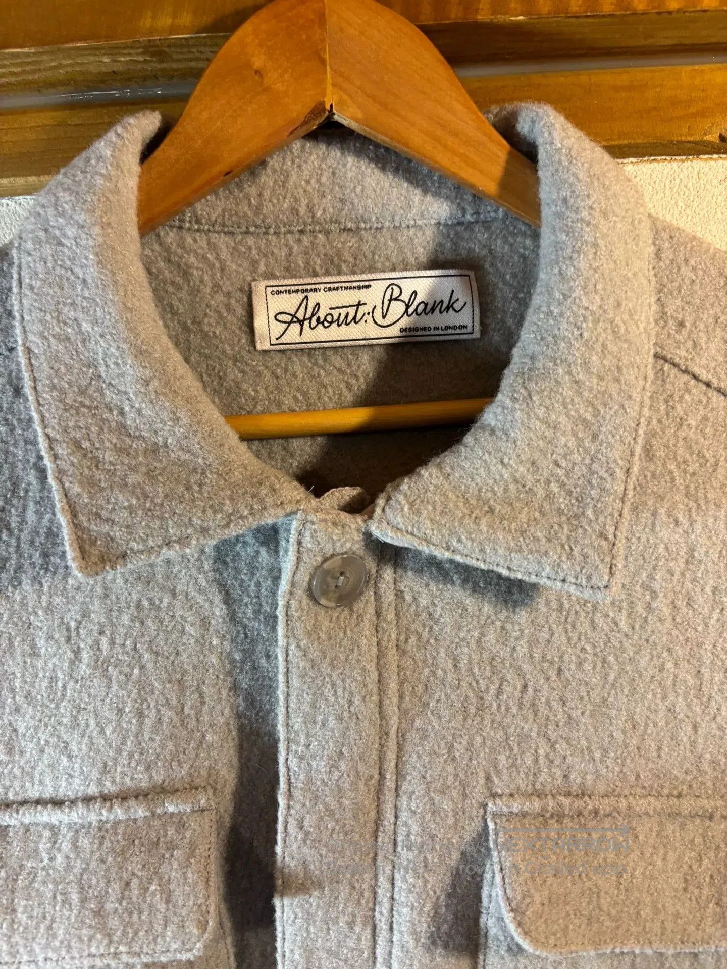Vintage about blank Compressed Wool Jacket. Size US L / EU 52-54 / 3 - 2 Thumbnail