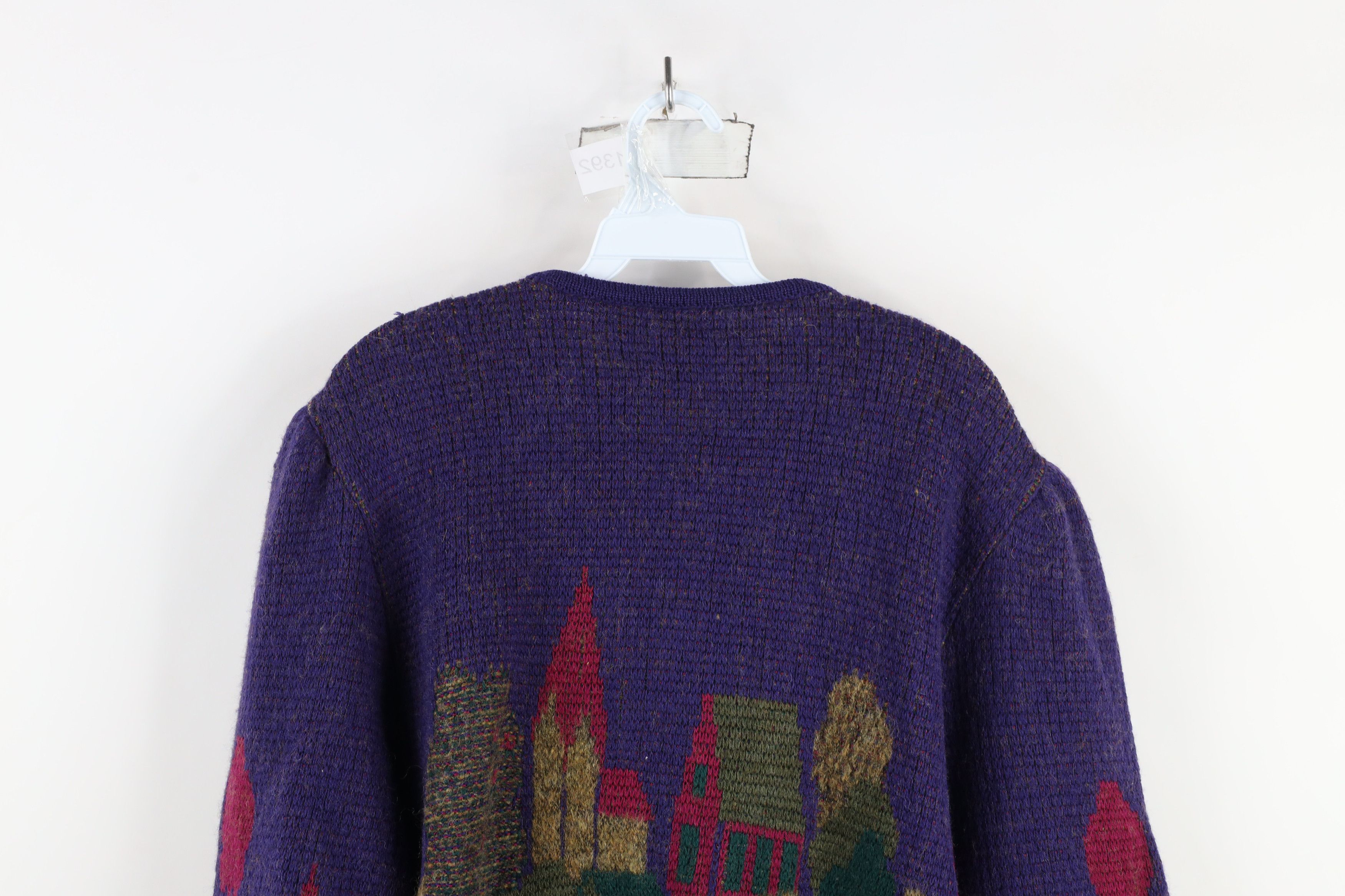 Vintage Vintage 90s Streetwear Over Print Wool Knit Cardigan Sweater Size S / US 4 / IT 40 - 13 Thumbnail