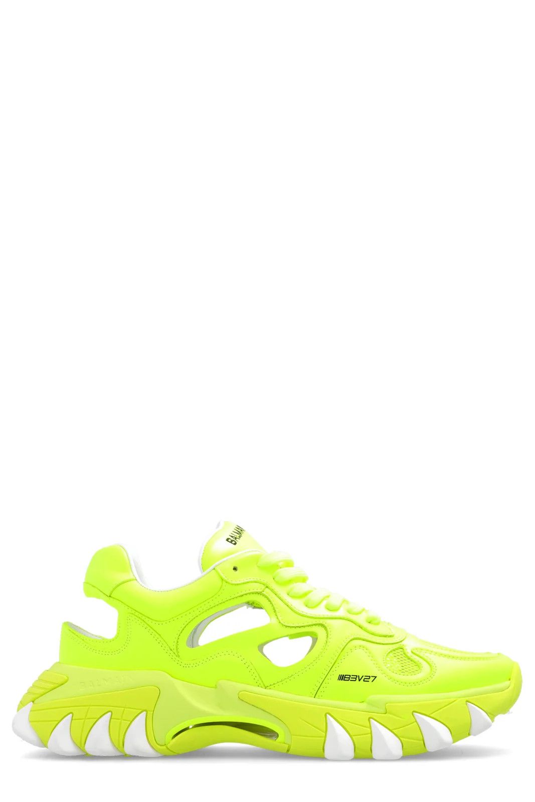 Balmain o1s1wg110325 Cut Out Detailed Trainers in Yellow Size US 10 / EU 43 - 1 Thumbnail