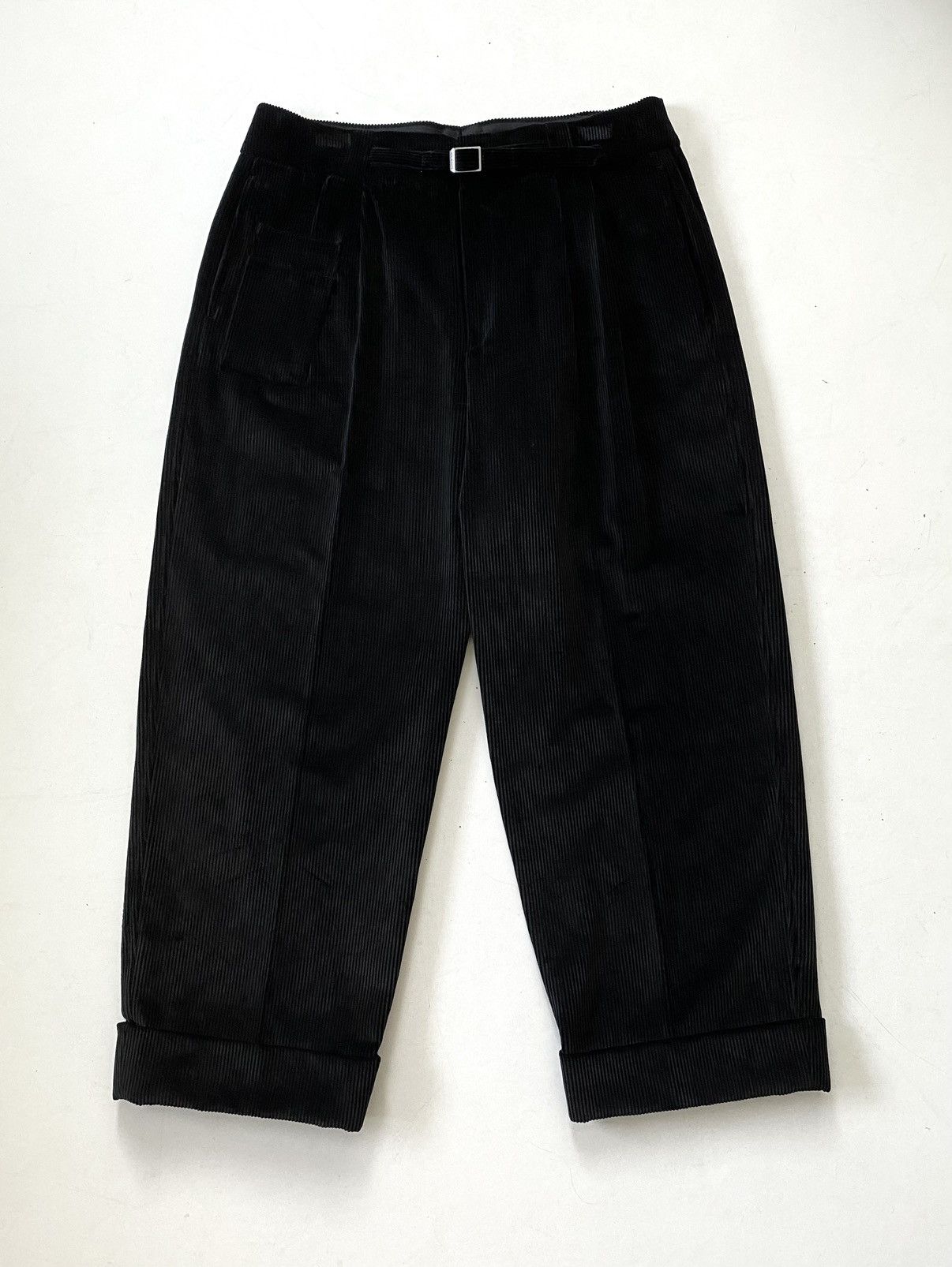 Neil Barrett Neil Barrett Wide Leg High Waist Corduroy Pleated Trousers Size US 35 - 4 Thumbnail