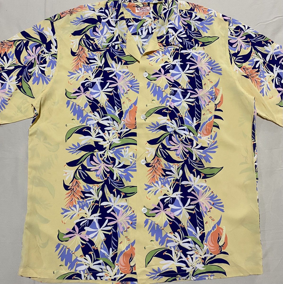 Sun Surf SUN SURF Aloha Flower Open Collar Shirt 100% Rayon Size US L / EU 52-54 / 3 - 2 Thumbnail