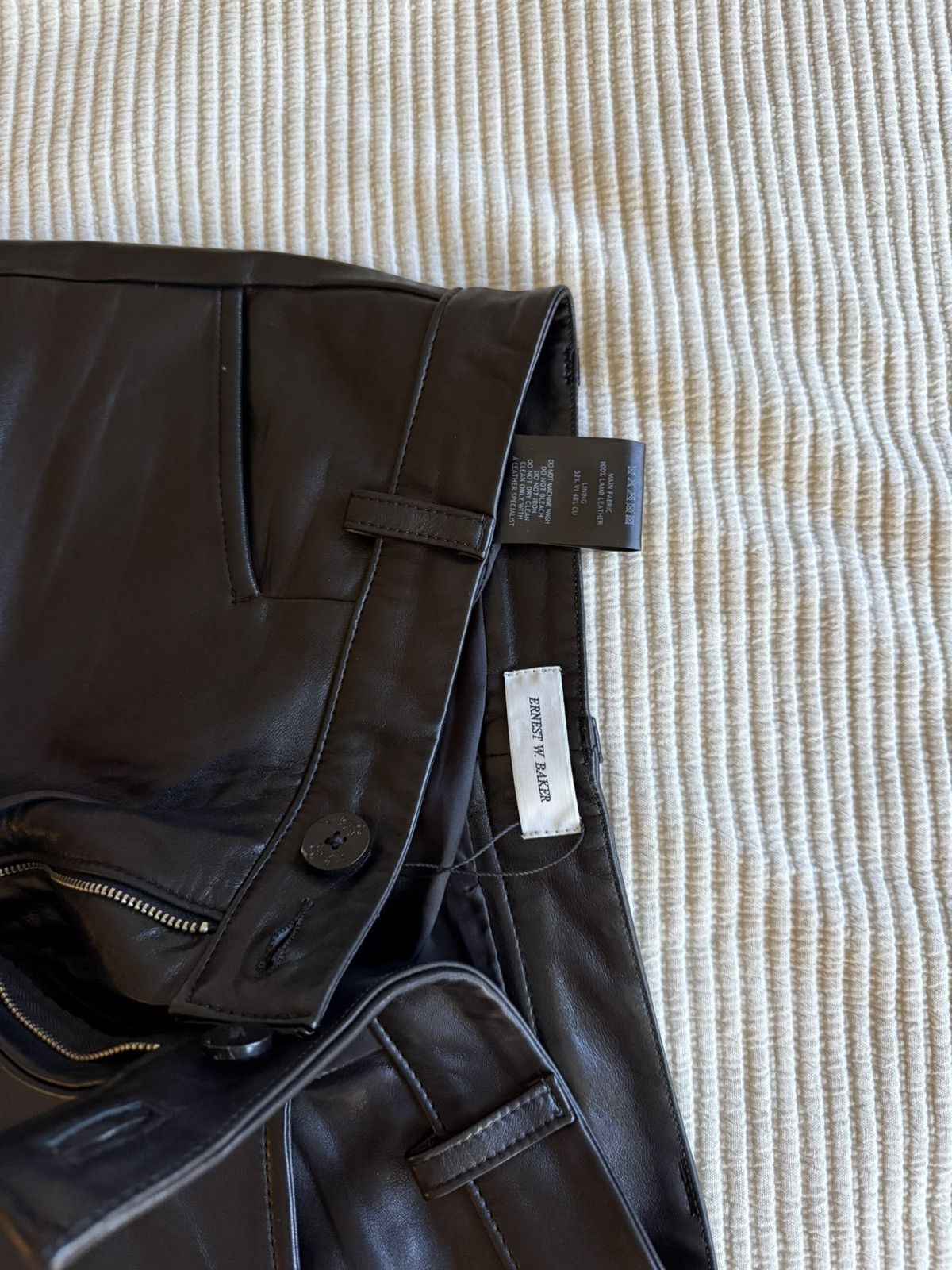 Ernest W. Baker Ernest Baker flared leather trouser Size US 32 / EU 48 - 5 Thumbnail