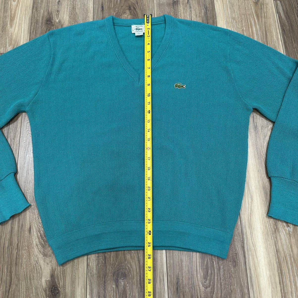 Lacoste Vintage Izod Lacoste Made in USA V-Neck Tennis Golf Sweater Size US L / EU 52-54 / 3 - 6 Thumbnail