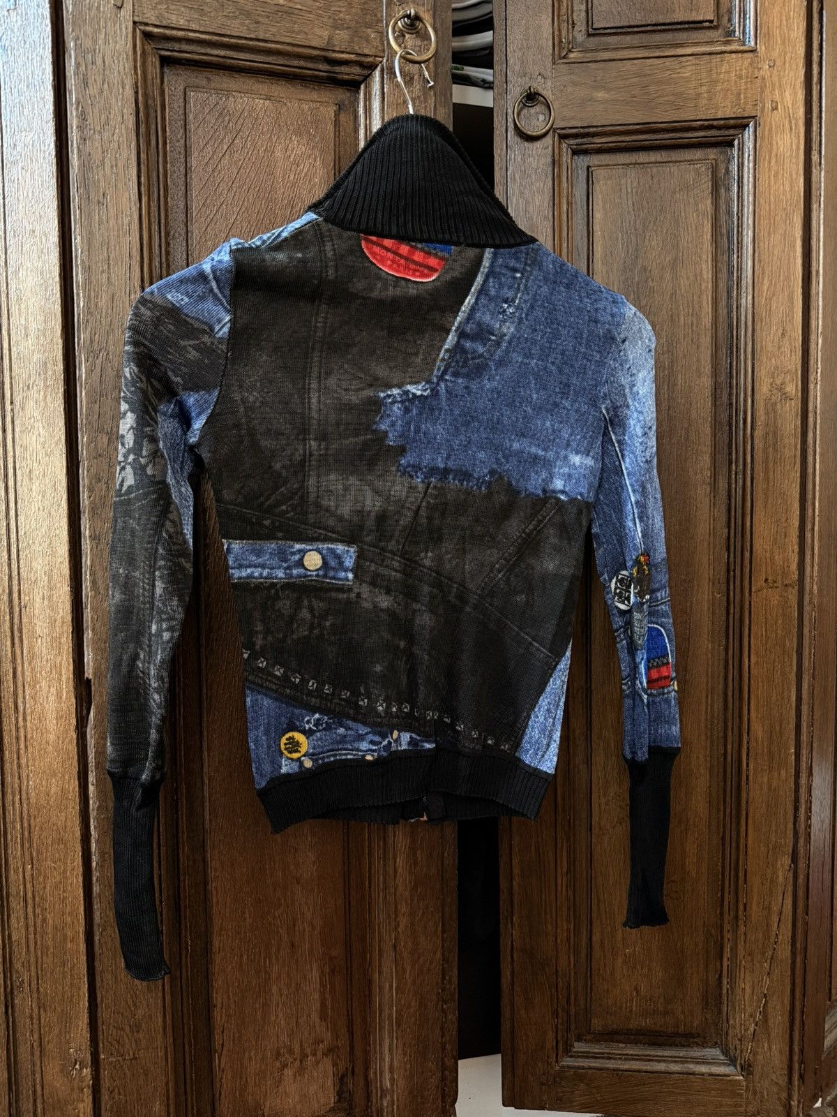 Dior Vintage Dior by John Galliano Trompe L’Oeil Zip Jacket Size XS / US 0-2 / IT 36-38 - 1 Thumbnail