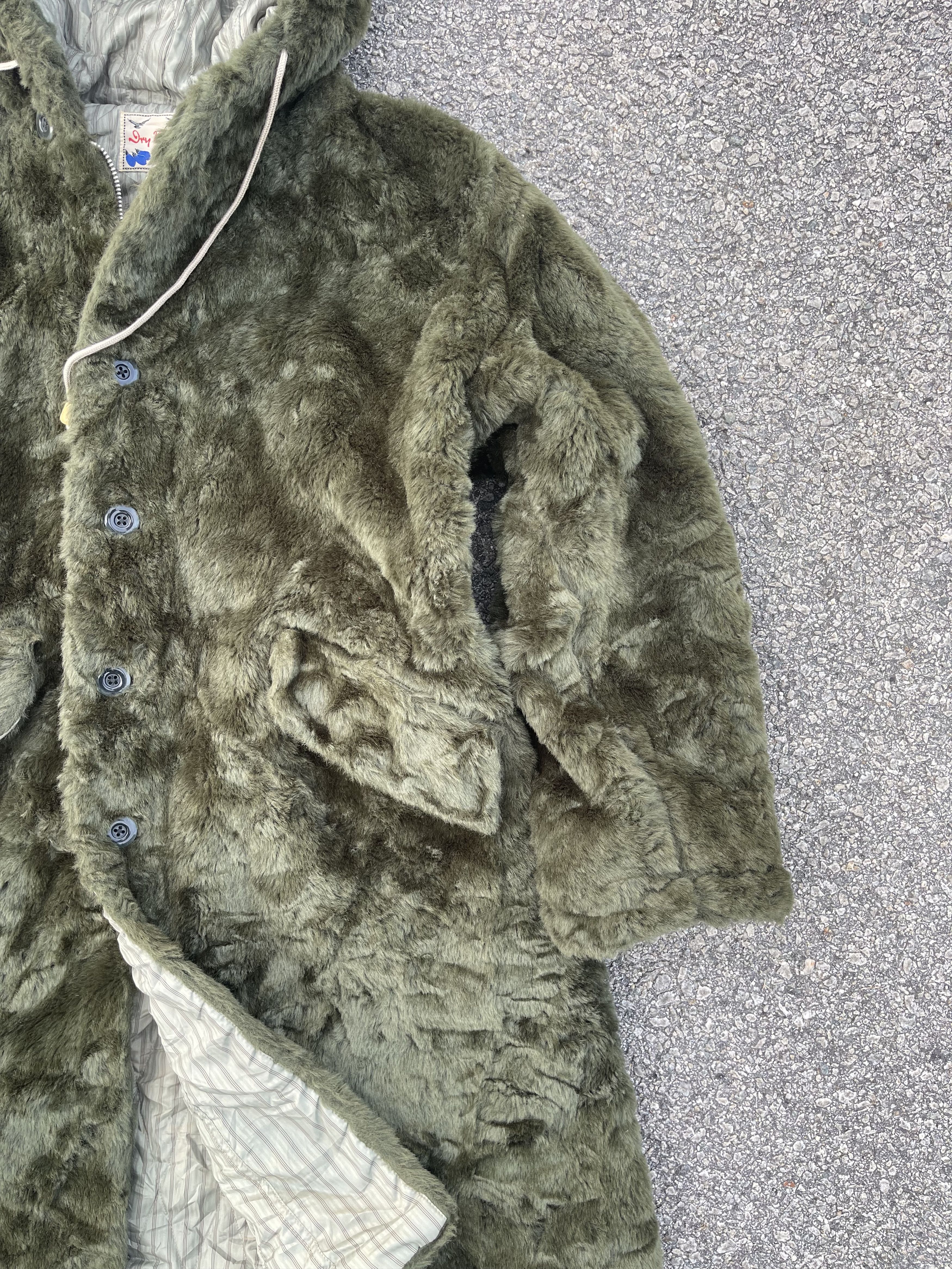 Dry Bones × If Six Was Nine × Sun Surf Vtg Dry Bones Heavy Fur Parka Green Jacket size L Size US L / EU 52-54 / 3 - 4 Thumbnail
