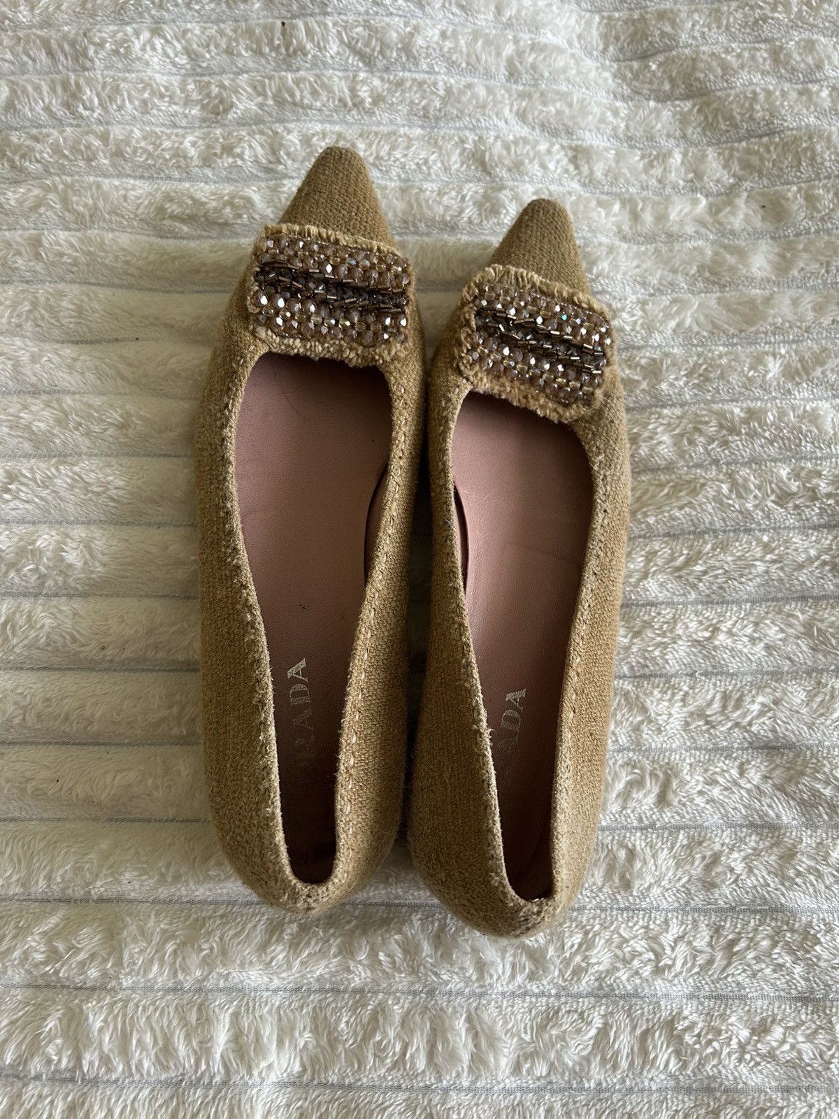 Prada Prada Luxury Brown Wool Smoking Slippers Size 41 Size US 11 / IT 41 - 11 Thumbnail