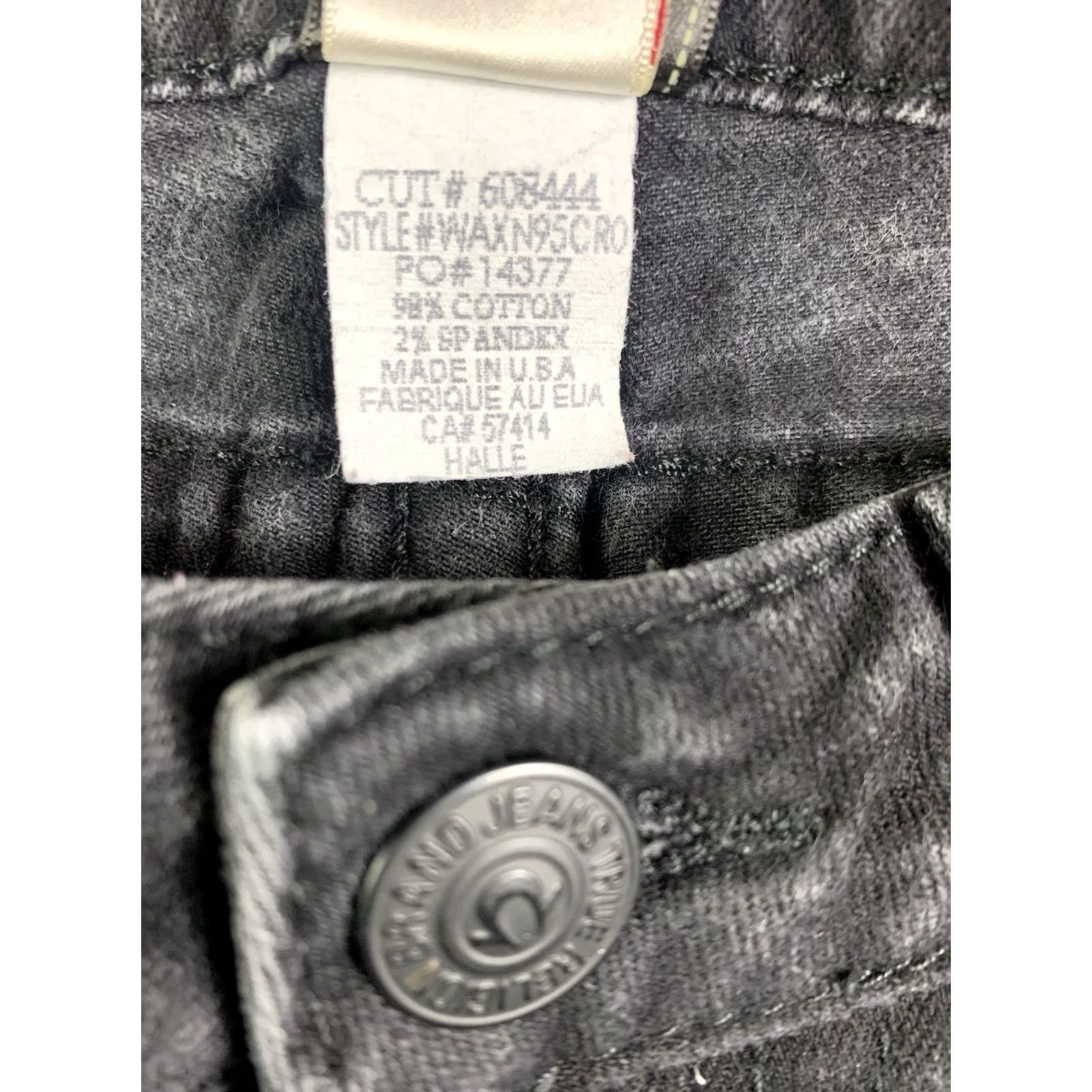 True Religion True Religion Black Denim Jeans Women 28 Halle Made in USA (fits 28x29) WAXN95CR0 Size 28" / US 6 / IT 42 - 5 Thumbnail