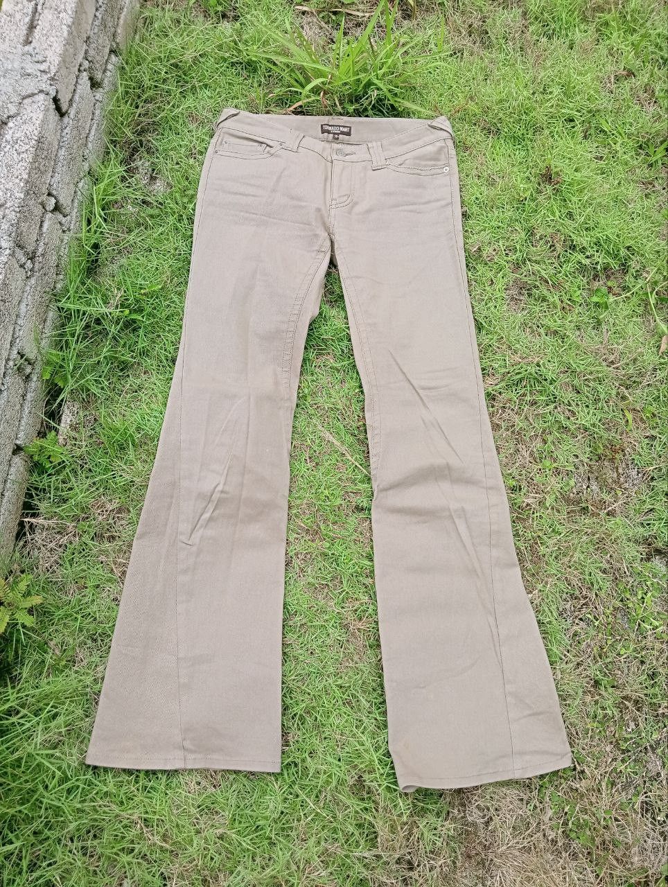 Tornado Mart TORNADO MART JAPAN GLITTER STRETCH FLARED PANTS Size 30" / US 8 / IT 44 - 1 Thumbnail