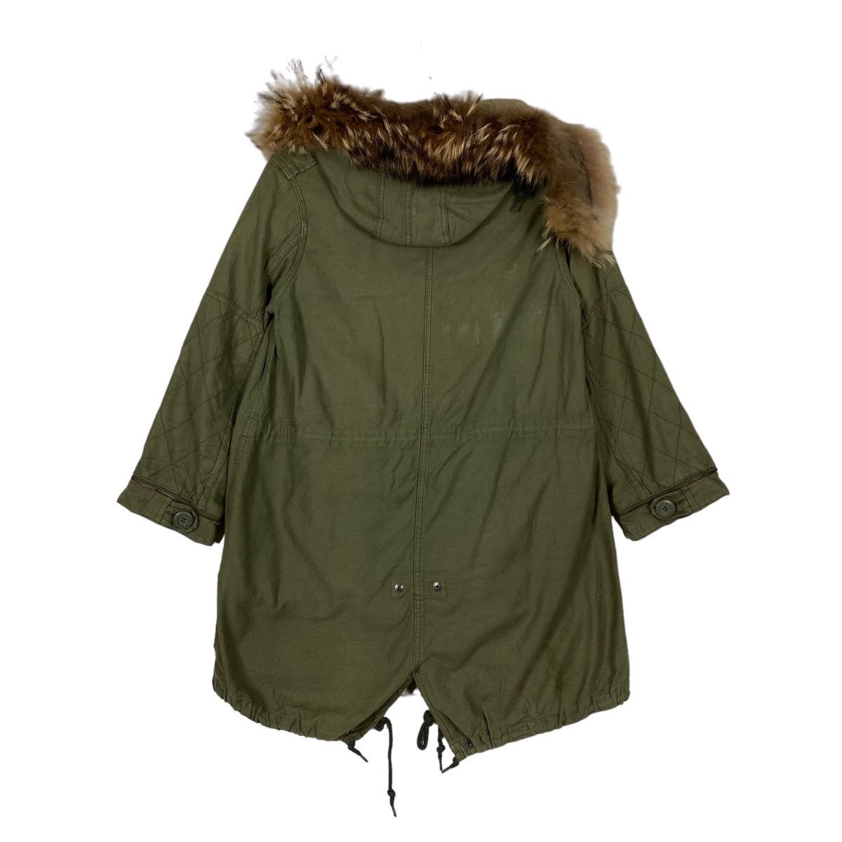 ADAM ET ROPE × Japanese Brand 1990 Adam et Rope Fishtail Parka Long Jacket Fur Hoodie Size US M / EU 48-50 / 2 - 11 Thumbnail