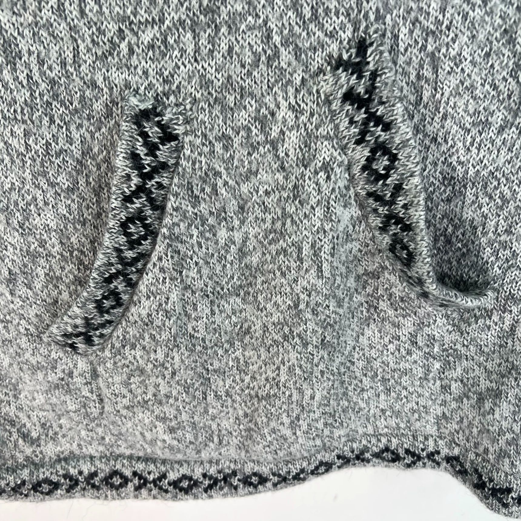 Vintage Alpaca Connection Wool Sweater Women L Gray Pockets Crew Neck Long Sleeve (Note: ensure only allowed content) Size L / US 10 / IT 46 - 4 Thumbnail