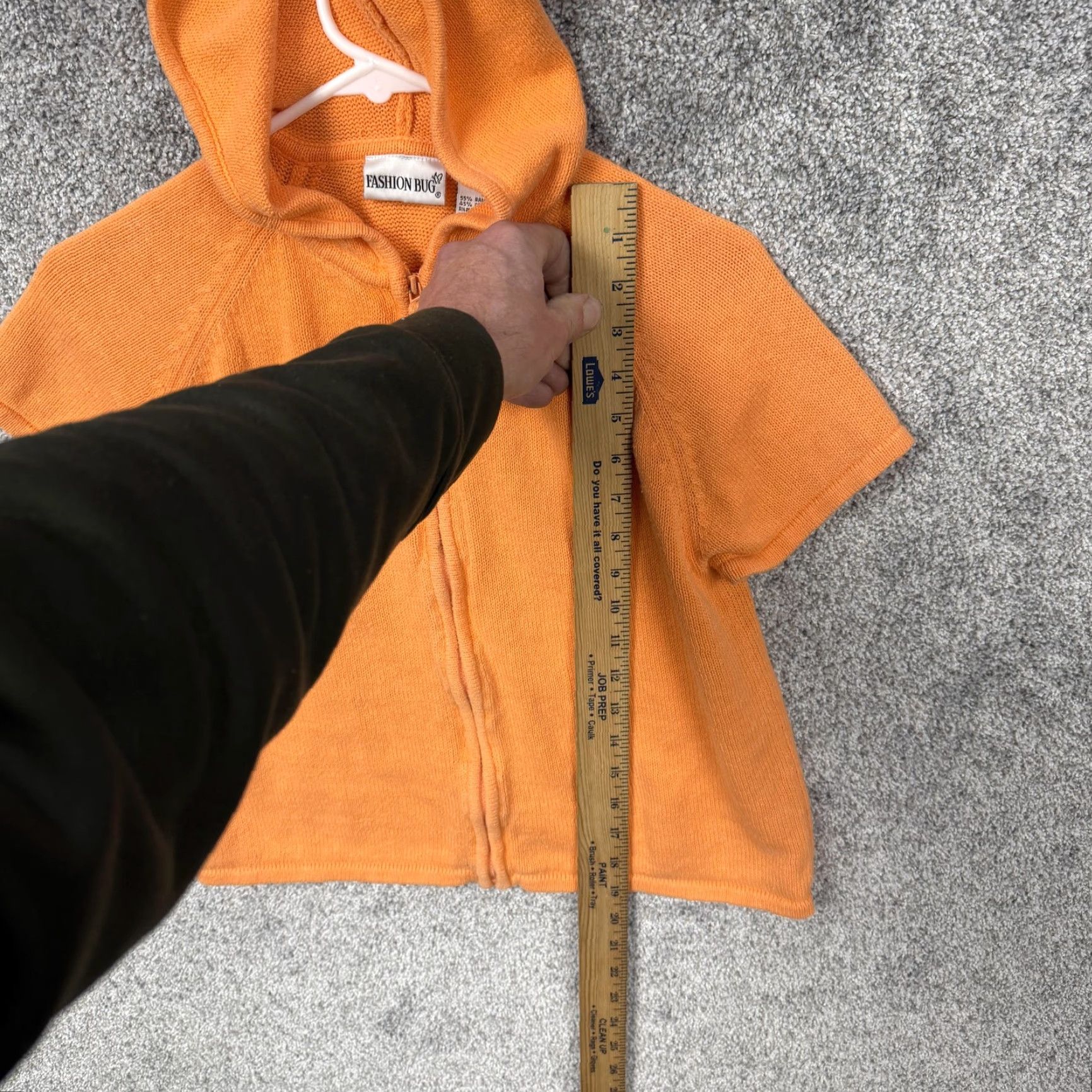 Vintage VINTAGE Fashion Bug Hoodie Sweater Womens S Peach Knit Full Zip Casual Spring Summer Size S / US 4 / IT 40 - 2 Thumbnail