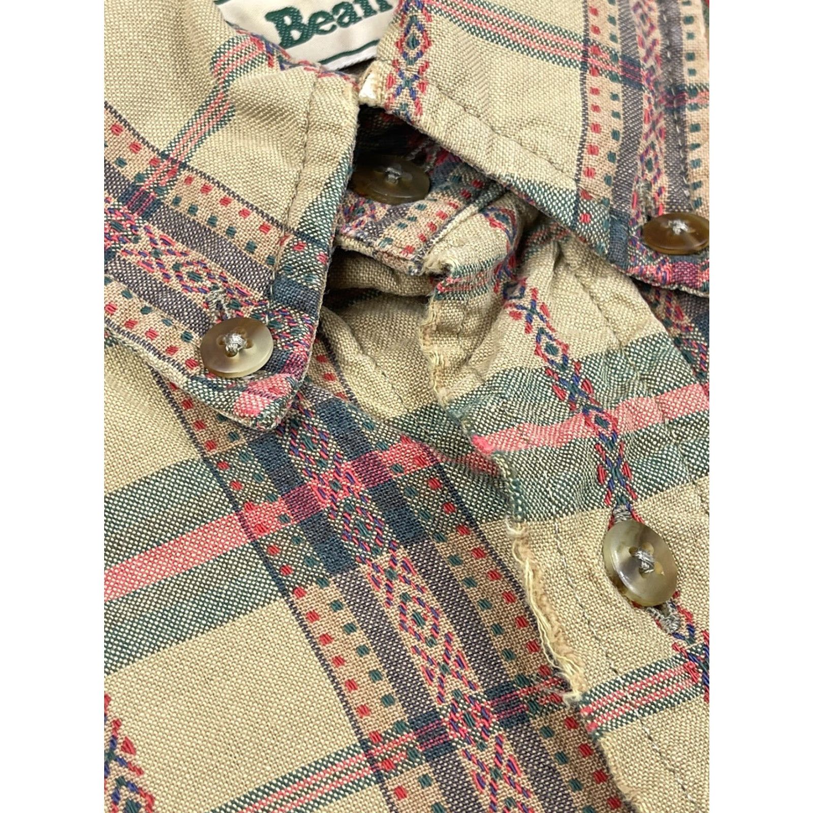 Vintage VINTAGE L.L. Bean Button-Up Shirt Mens L Gray Plaid Western Design 90s USA Size US L / EU 52-54 / 3 - 3 Thumbnail
