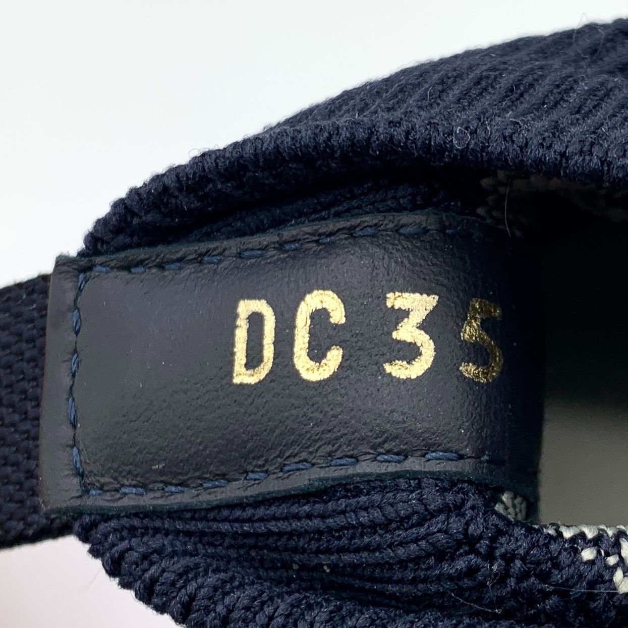 Dior Christian Dior Oblique High-Top Sneakers Navy & White Monogr Size US 5 / IT 35 - 6 Thumbnail