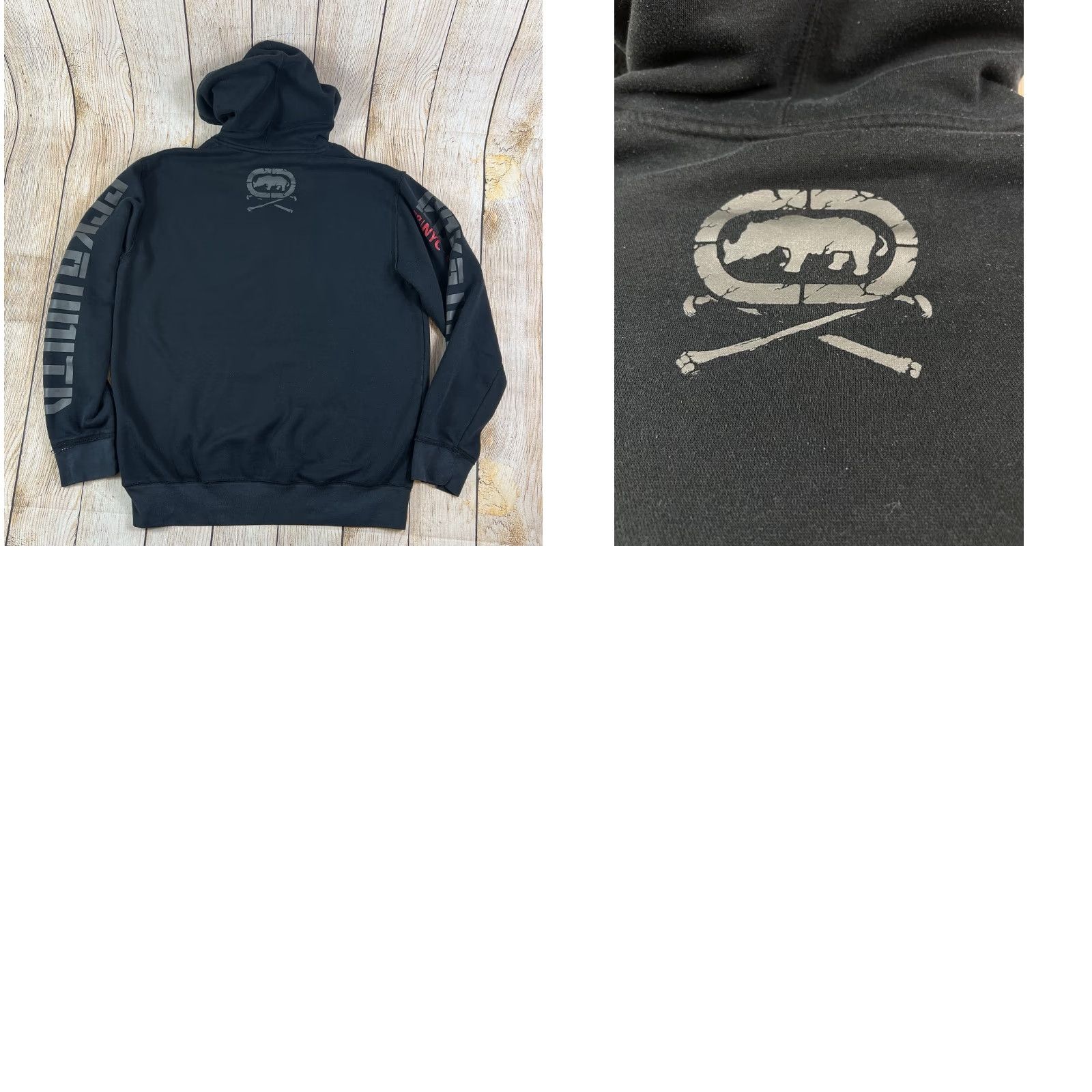 Vintage VINTAGE Ecko Unlimited Function XSC Hoodie Sweatshirt Red Black L Mens Hoodie Pullover Hooded Pockets Graphic Print Size US L / EU 52-54 / 3 - 8 Thumbnail