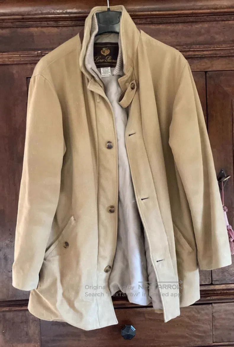 Loro Piana Thick Cotton Jacket with Storm System, Can Be U