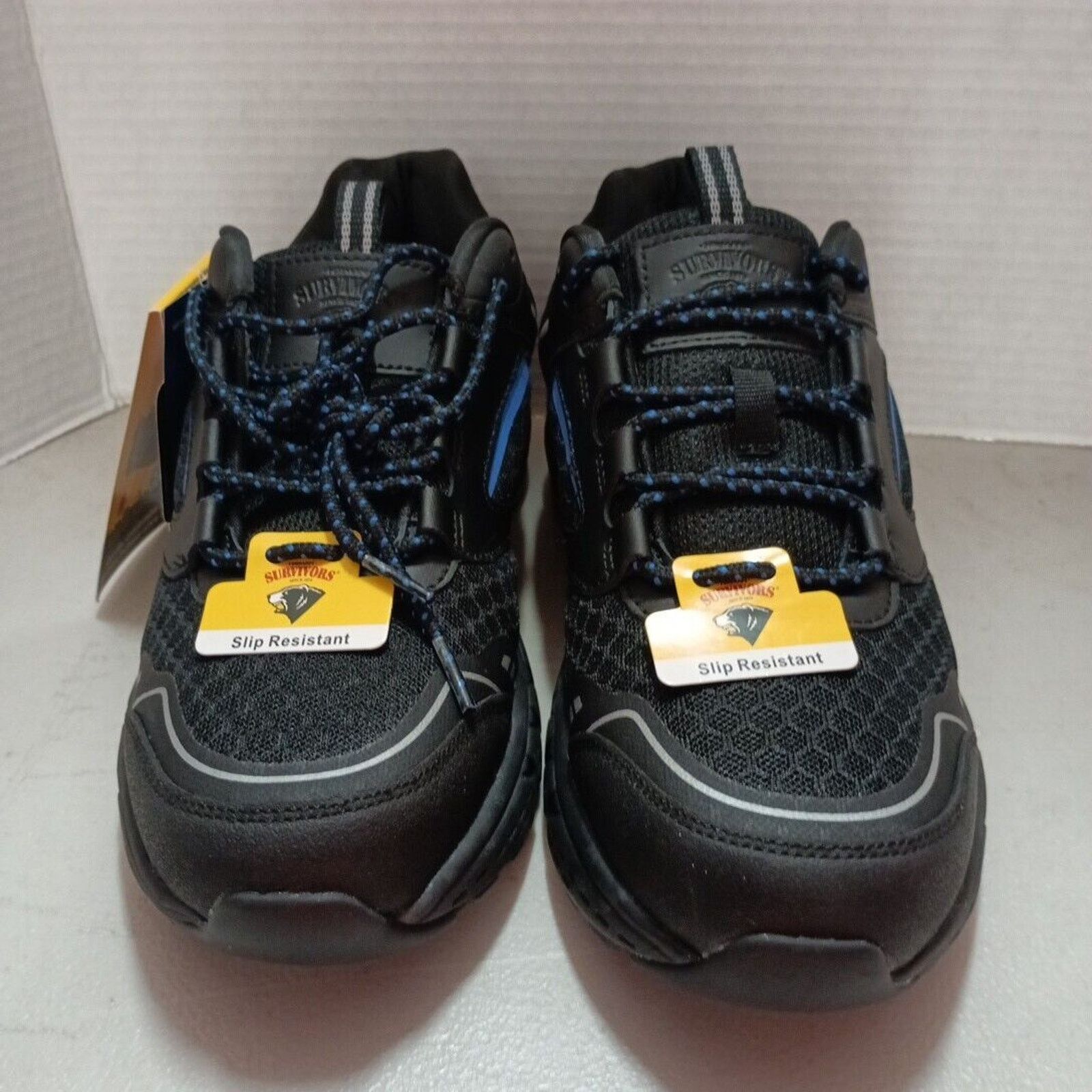 Other Herman Survivors Men's Cary Soft Toe Black Work Shoes Size 8 Size US 8 / EU 41 - 2 Thumbnail
