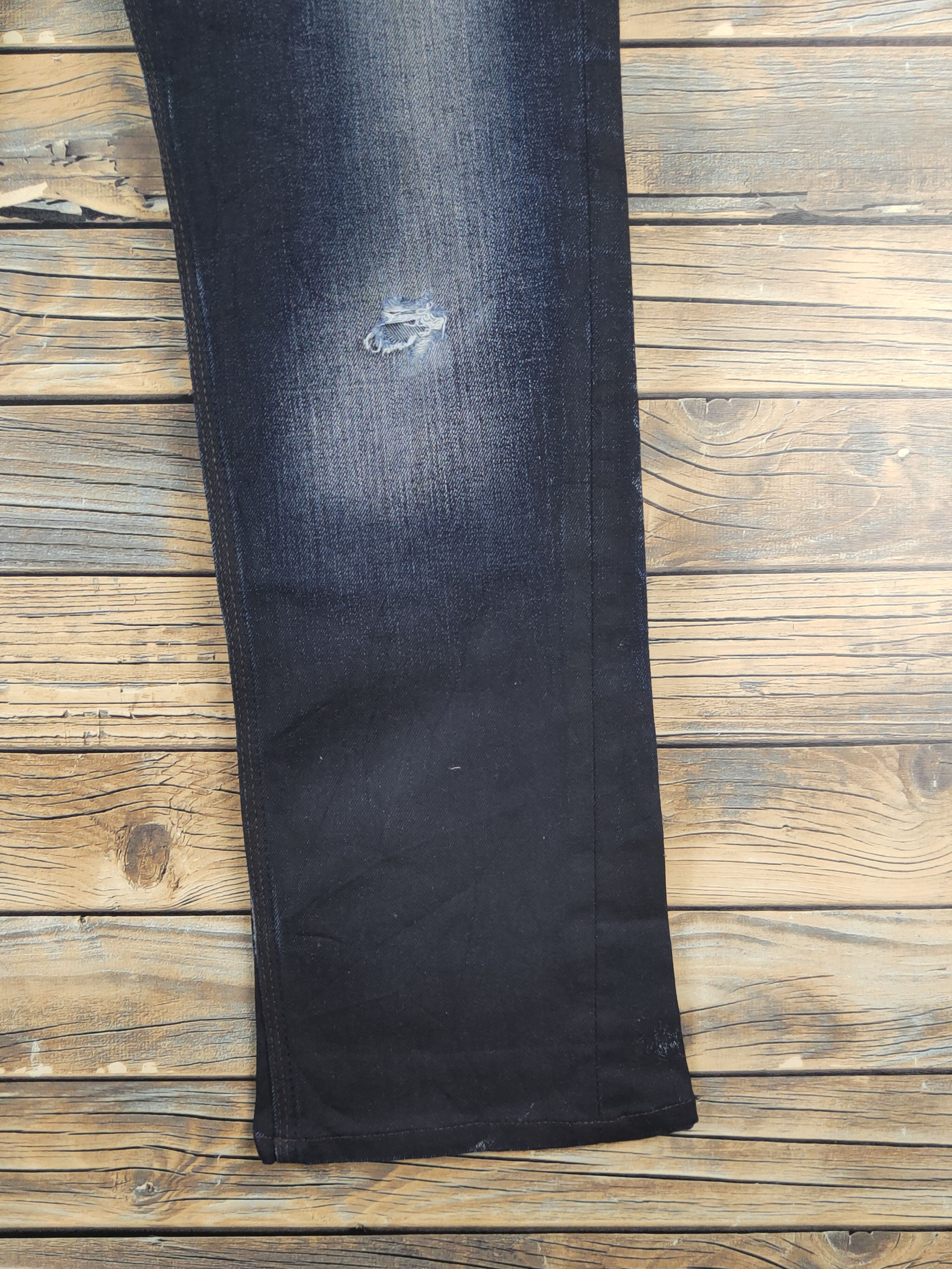 Nicole Club Nicole Club Black Distressed Ripped Jeans #W1618 Size US 30 / EU 46 - 6 Thumbnail
