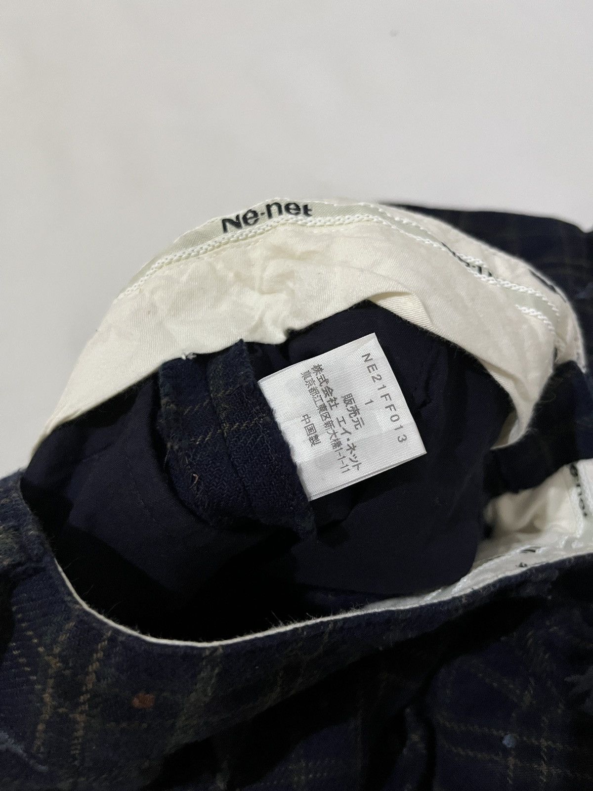Issey Miyake Ne-net rabbit gingham pettern short pants Size 29" - 7 Thumbnail
