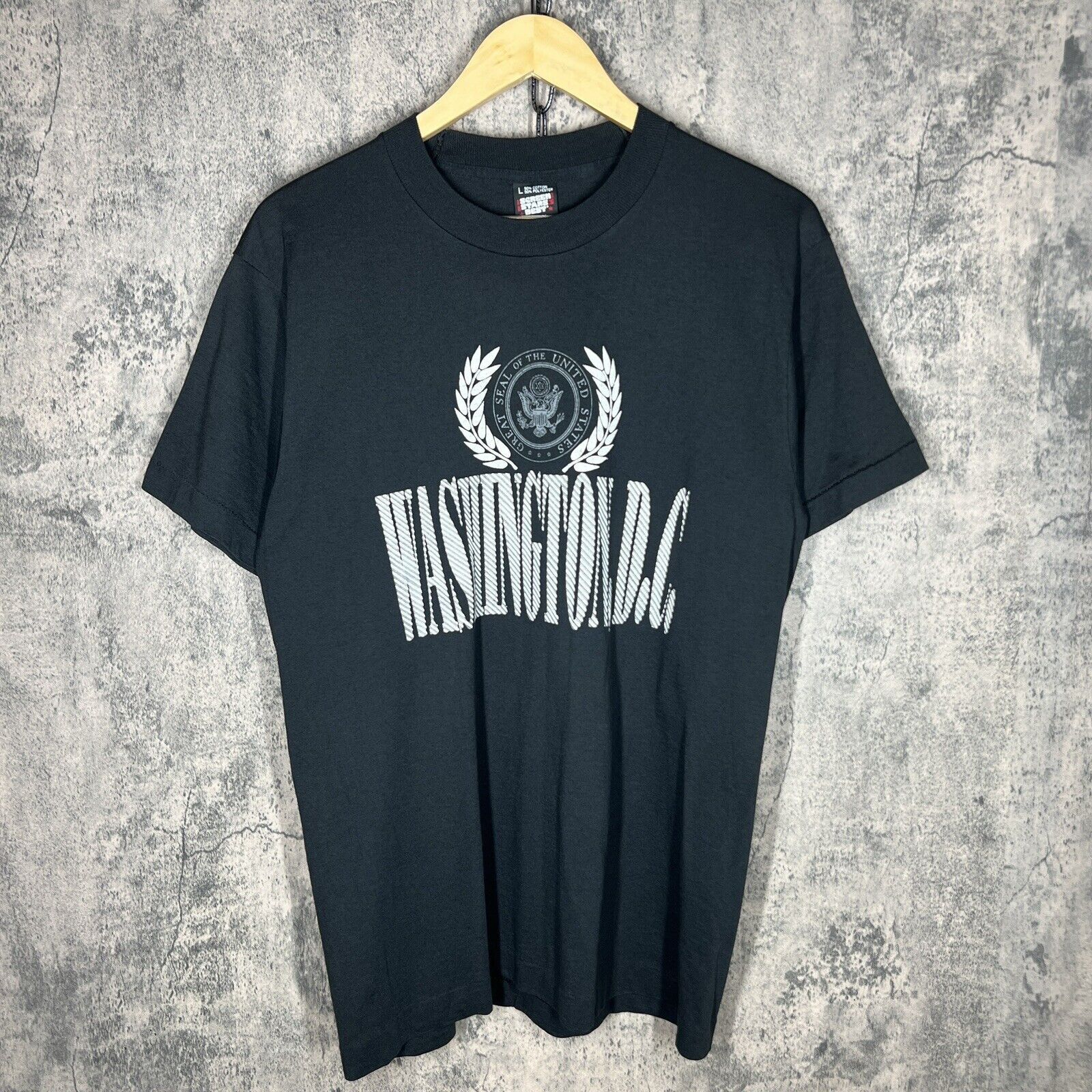 Vintage Vintage Washington Dc T Shirt Black Grailed