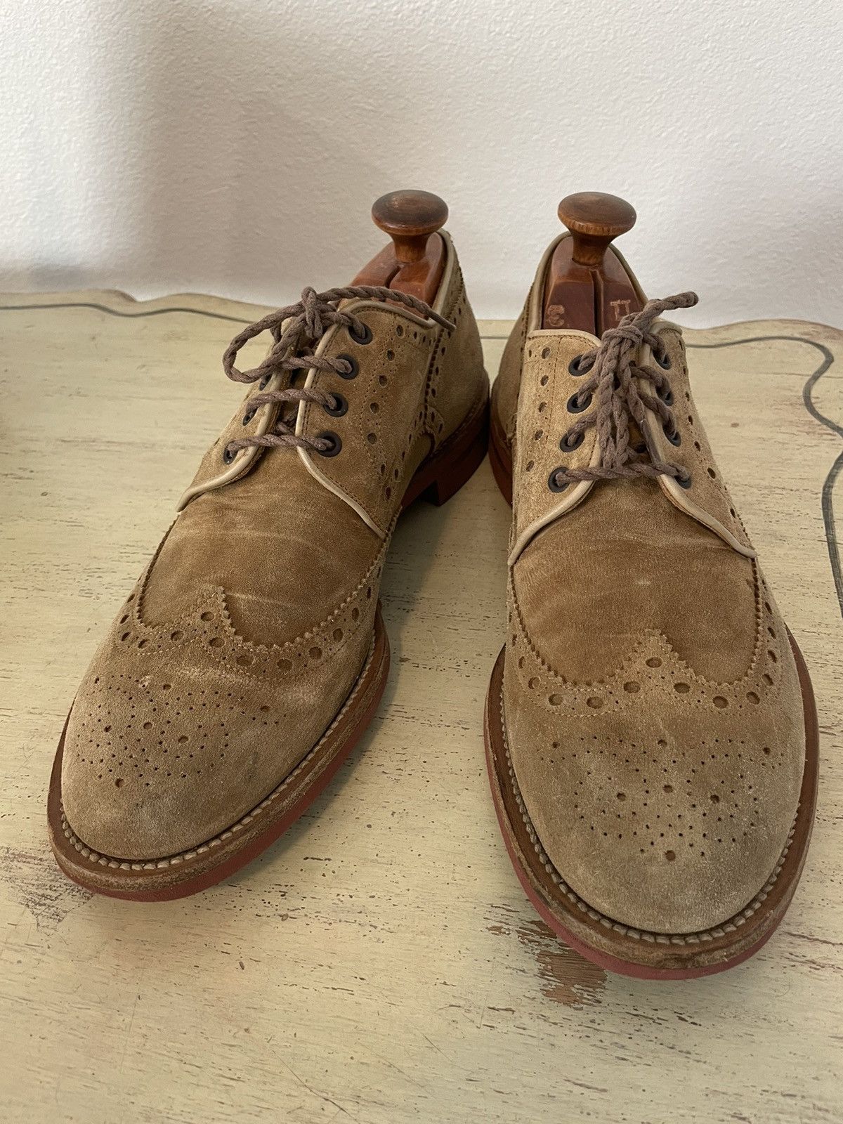 Santoni Suede Brogues Size US 11 / EU 44 - 2 Thumbnail