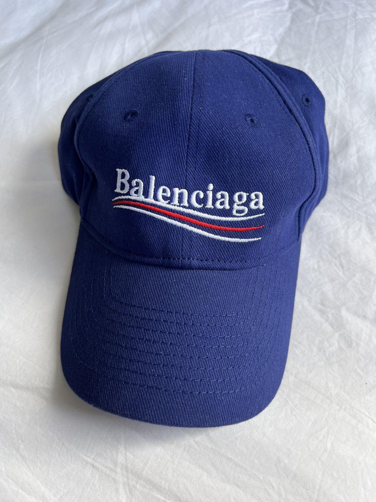image of Balenciaga F/w 2017 Bernie Cap New Large 58 in Blue, Men's