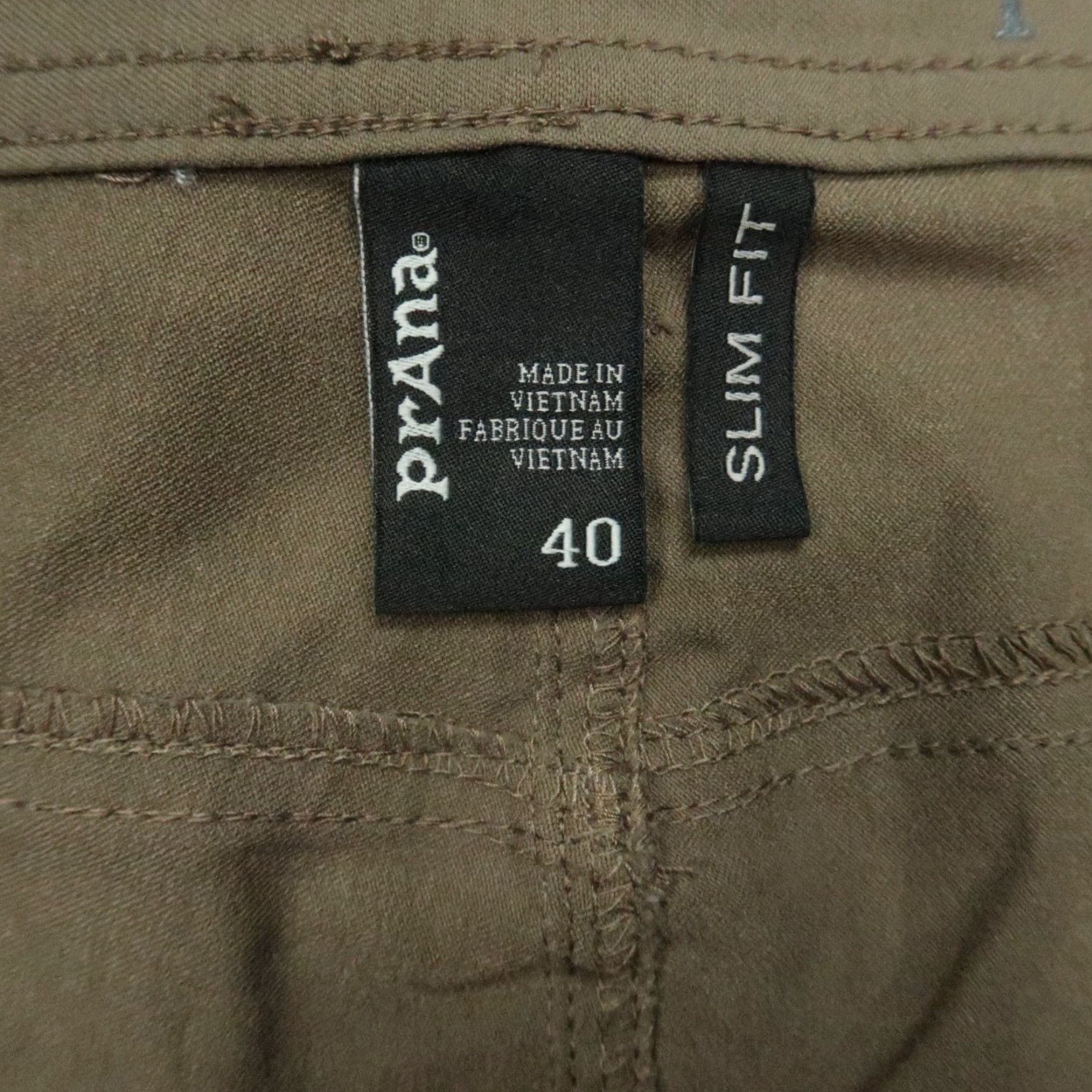Prana Prana Pants Men 40x30 Brown Green Slim Fit Hiking 5 Pocket Stretch Outdoor Size US 40 / EU 56 - 4 Thumbnail