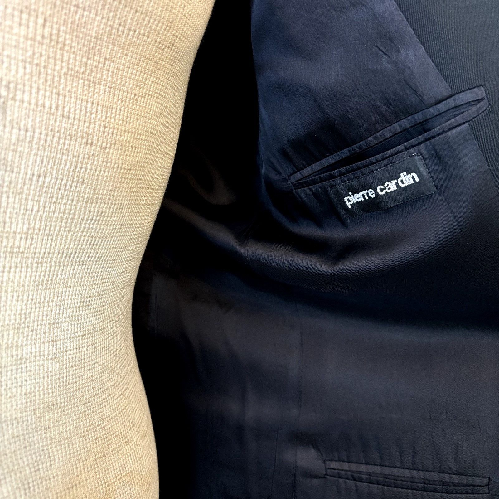 Pierre Cardin Pierre Cardin Men's Sport Coat Blazer 42L Black Wool Suit Ja Size 42L - 8 Thumbnail