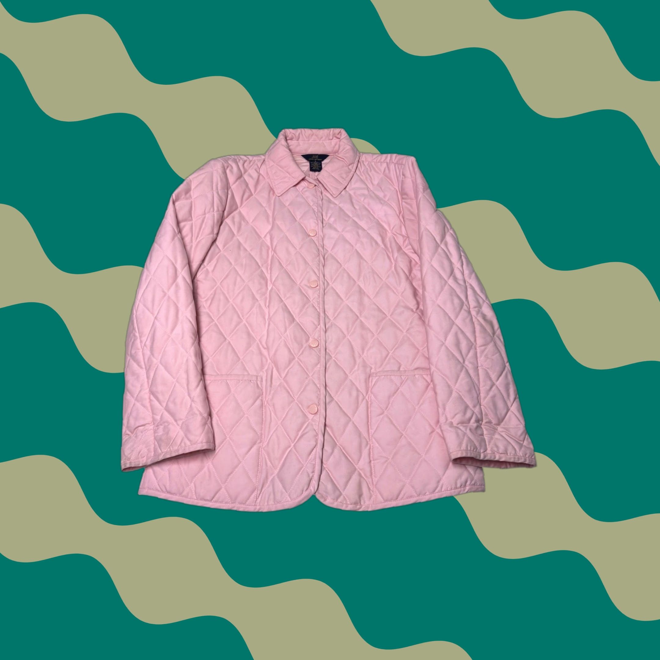 Brooks Brothers Brooks Brothers 346 Pink Quilted Jacket Womens Size 6 Button Coat Junior? No Size M / US 6-8 / IT 42-44 - 1 Thumbnail