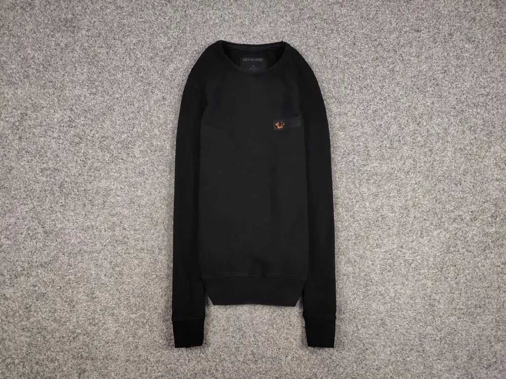 True Religion True Religion Crew Fleece mtl Crewneck Black Sweatshirt Size US S / EU 44-46 / 1 - 1 Thumbnail