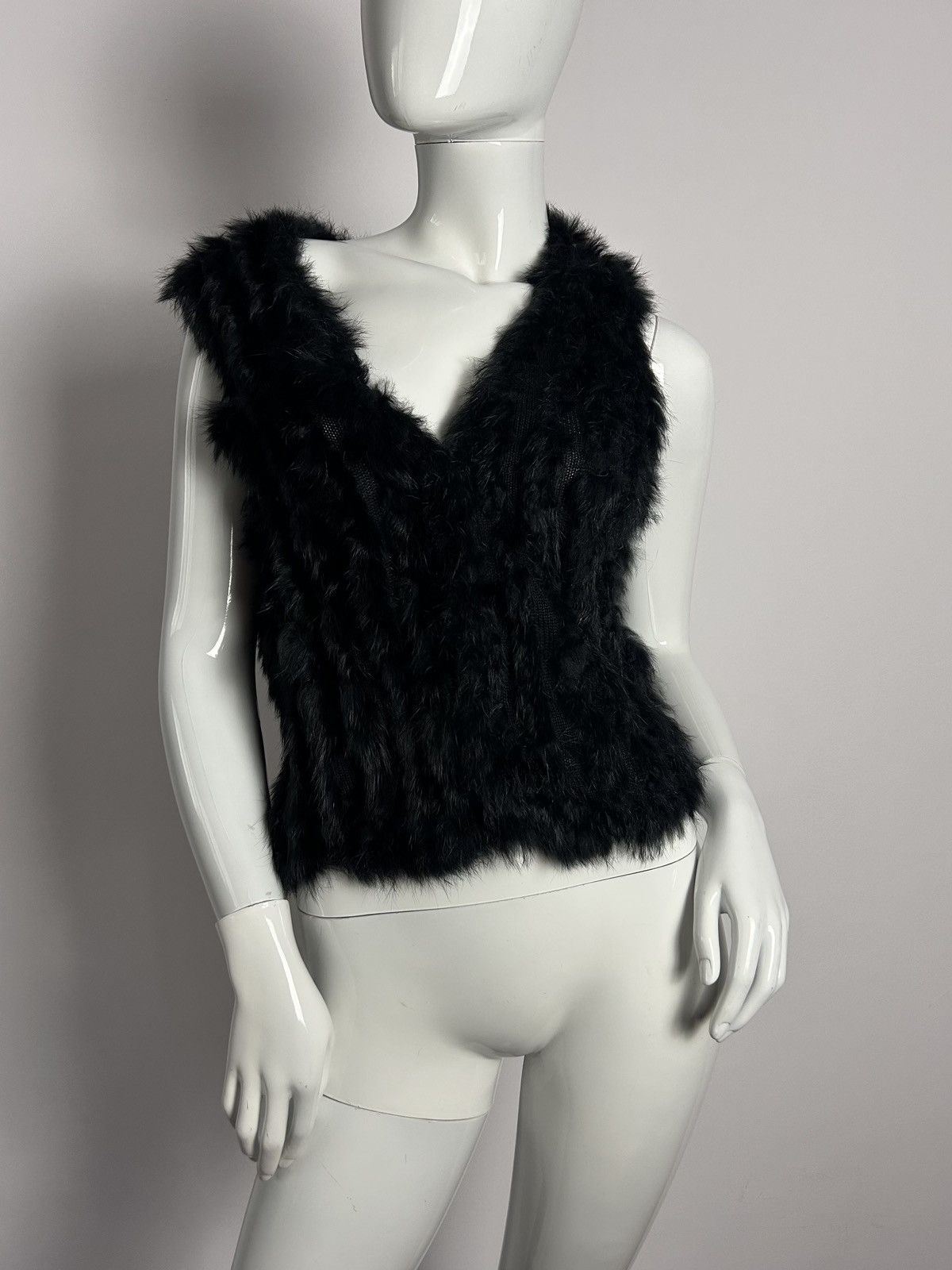Other Perfect black rabbit fur vest Size S / US 4 / IT 40 - 1 Thumbnail