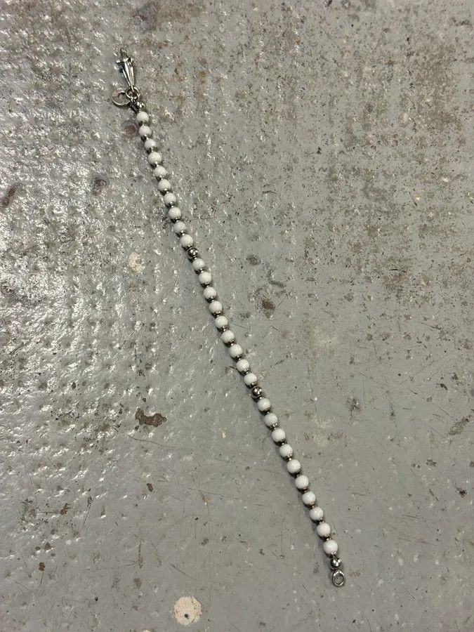 Vintage Cesare Paciotti White Pearl Silver Dagger Bracelet Size ONE SIZE - 6 Thumbnail