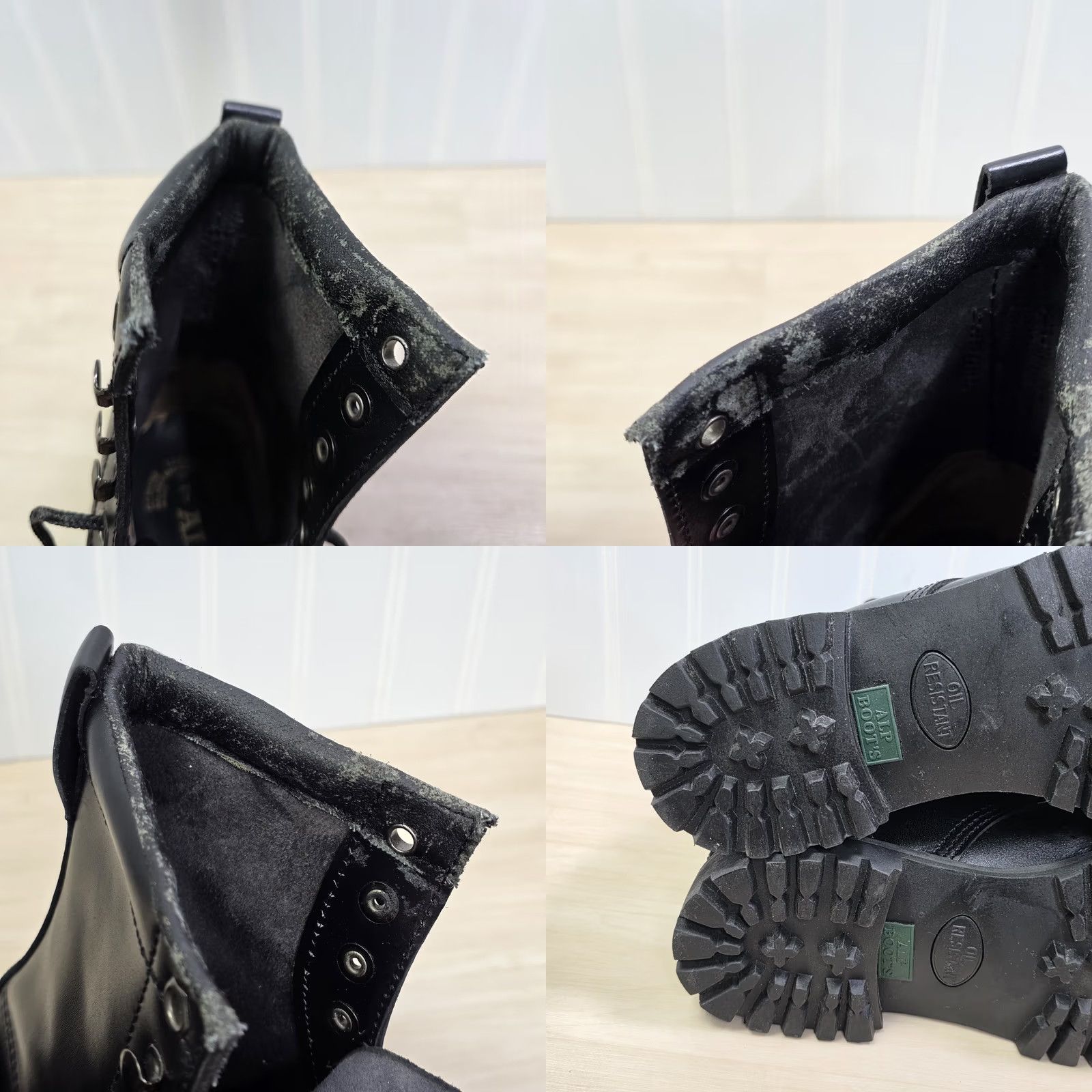 Vintage VINTAGE ALP Black Leather Hiking Work Boots Size 7 1990s y2k grunge emo Mens Size US 7 / EU 40 - 9 Thumbnail