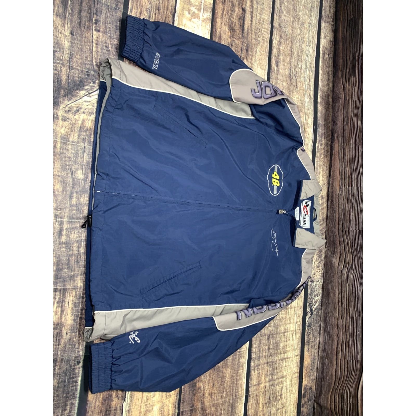 Chase Authentics CHASE AUTHENTIC JACKET NASCAR RACING MENS JIMMIE JOHNSON # 48 BLUE NAVY RACING XL Size US XL / EU 56 / 4 - 3 Thumbnail