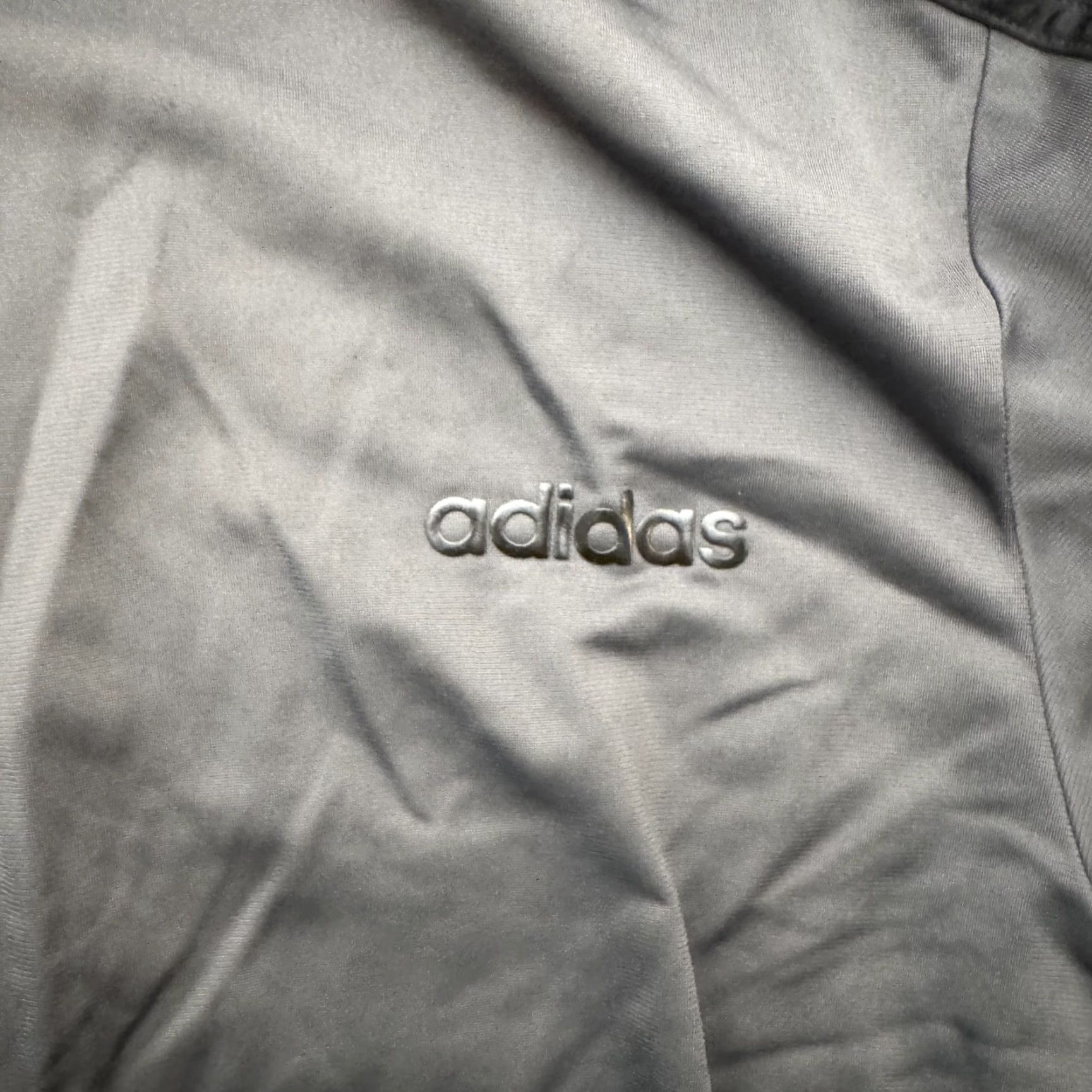 Adidas Adidas Track Jacket Mens XL Gray Full Zip Three Stripe Pockets DU0448 2019 Size US XL / EU 56 / 4 - 6 Thumbnail